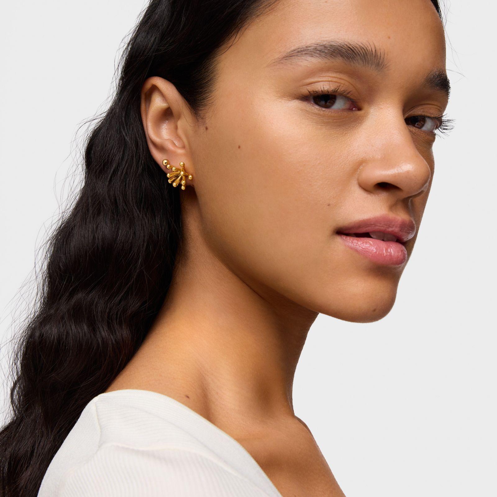 Pendientes TOUS Garden oro 18 kt sobre plata 17 mm-4