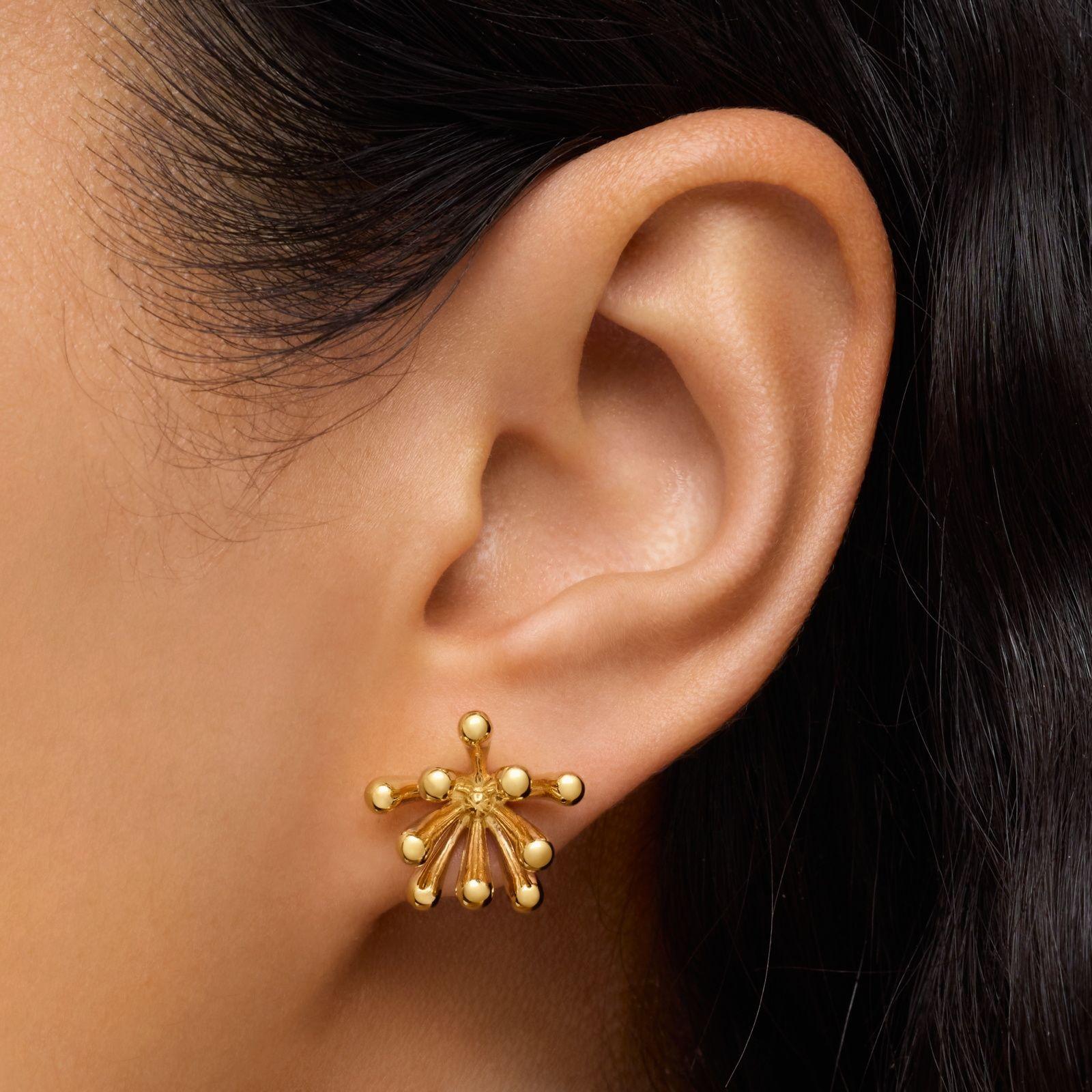 Pendientes TOUS Garden oro 18 kt sobre plata 17 mm-5