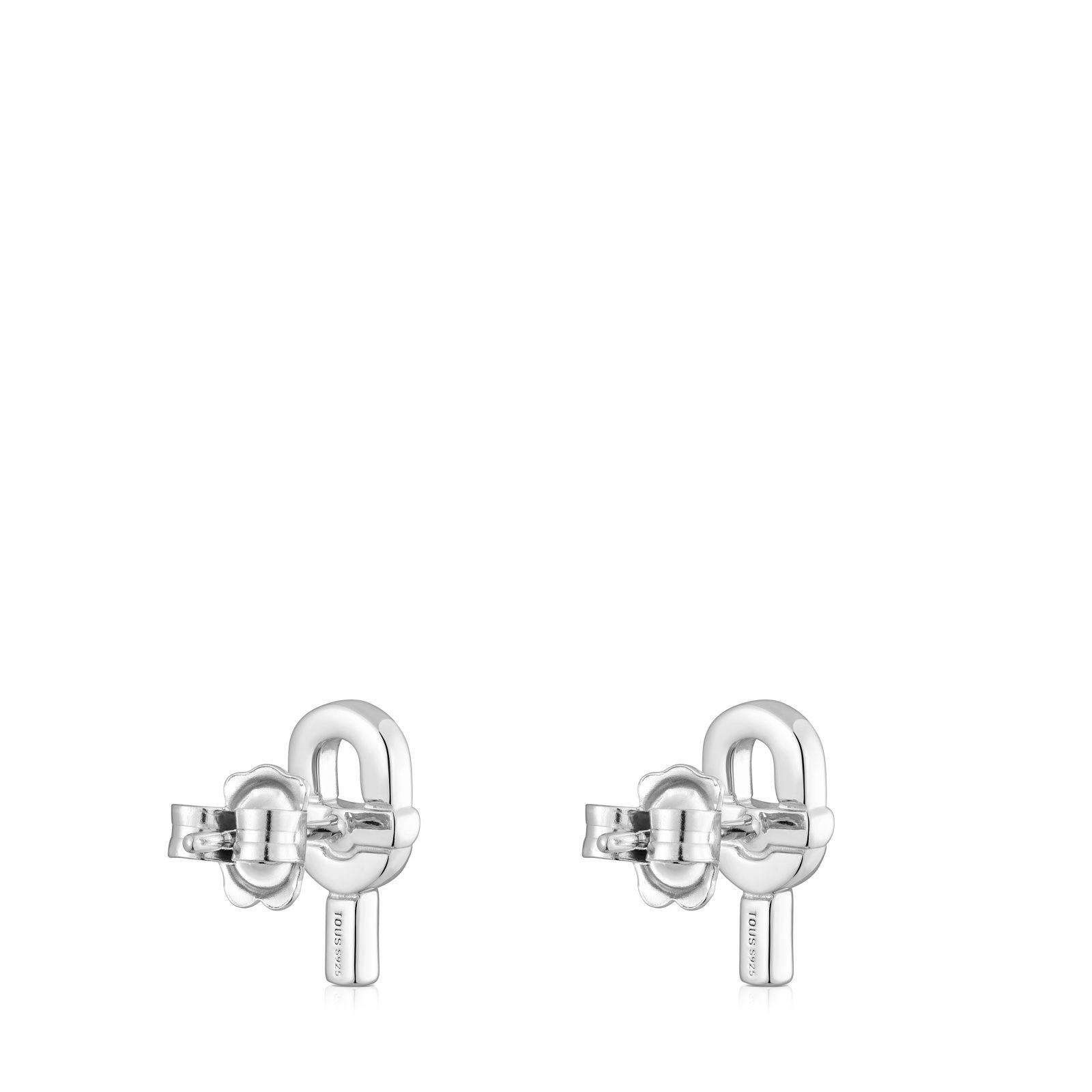 Pendientes pequeños de plata 14 mm TOUS MANIFESTO-2