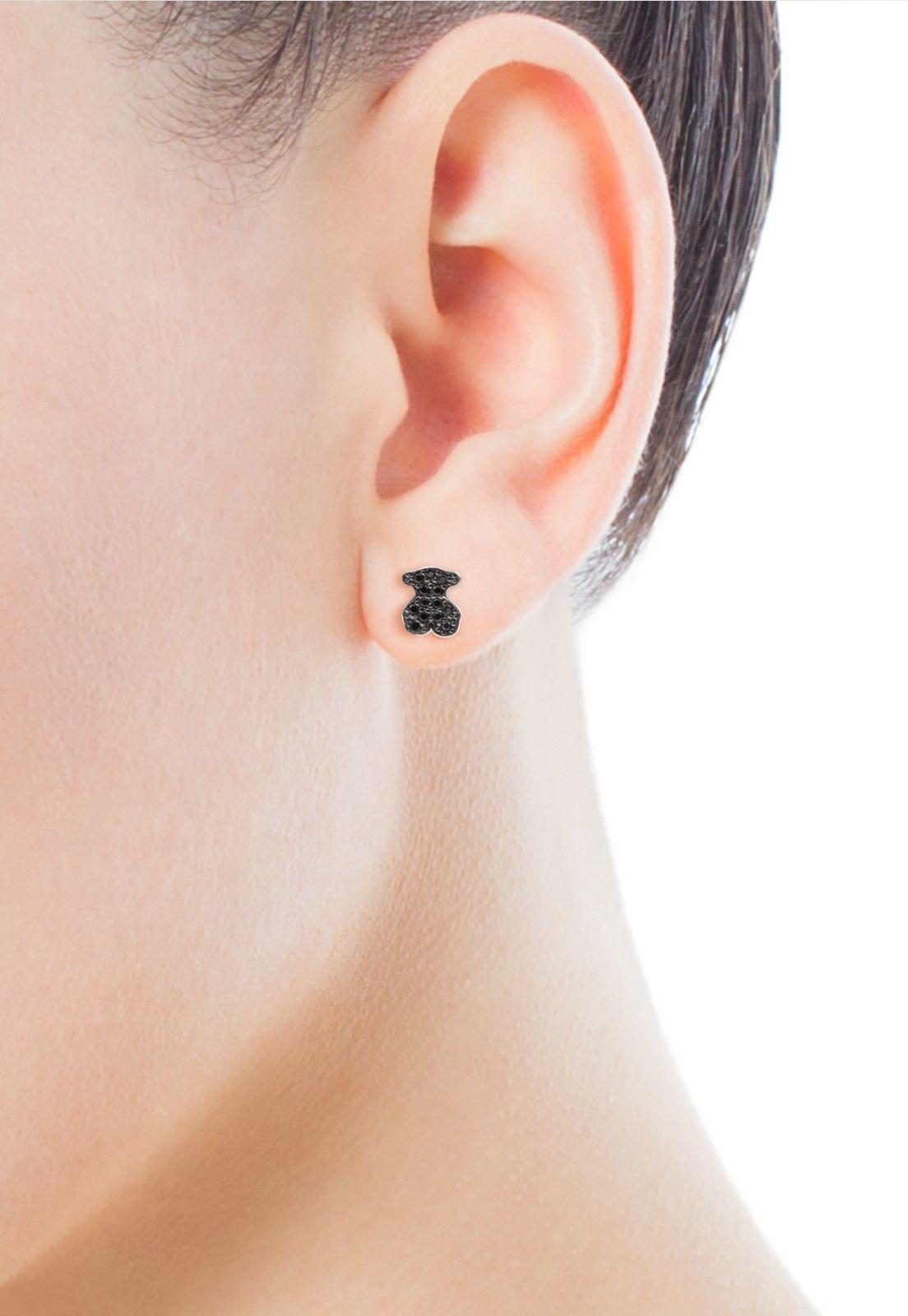 Aros Motif de Plata con Espinela Tous-3