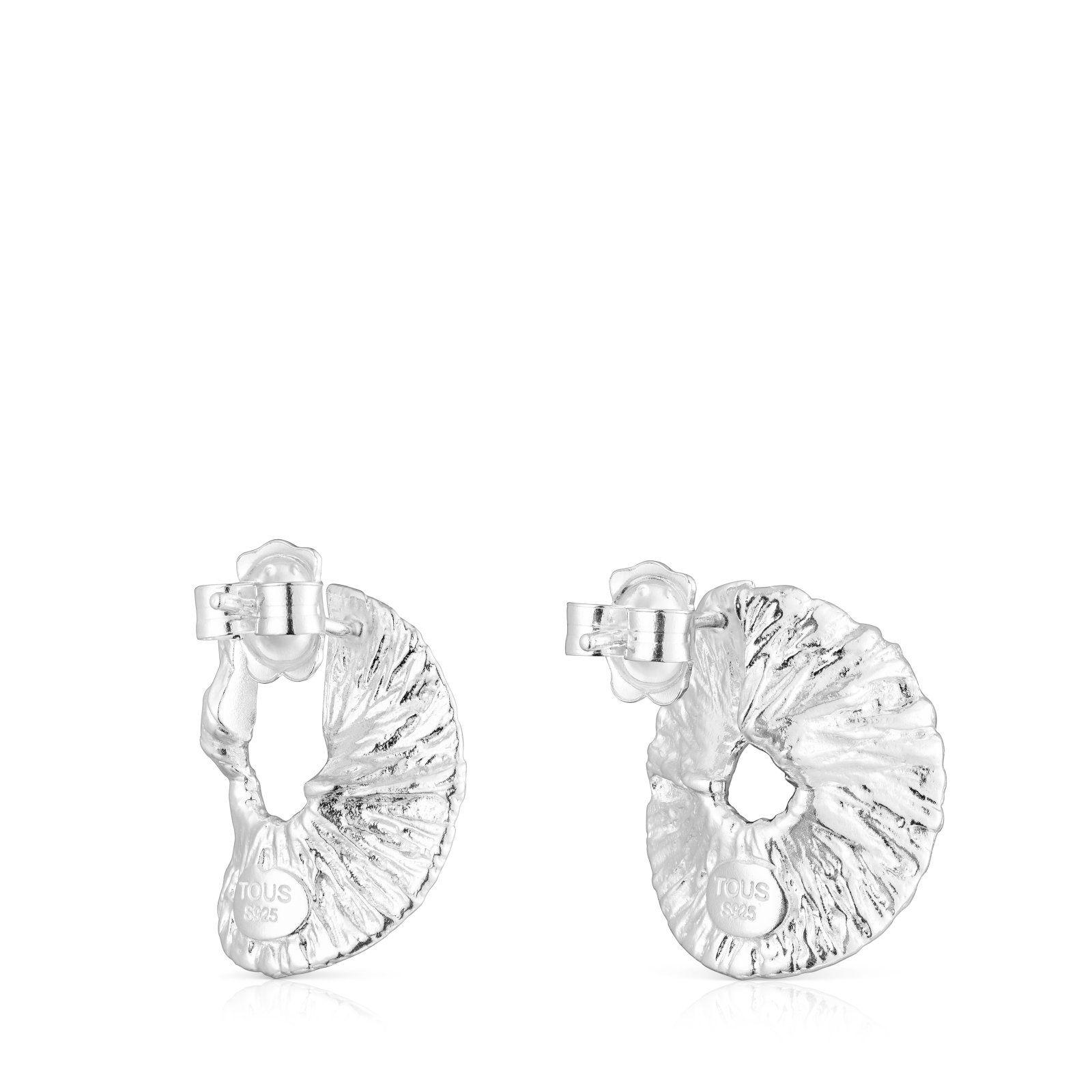 Aros de plata con abertura Wicker Tous-2