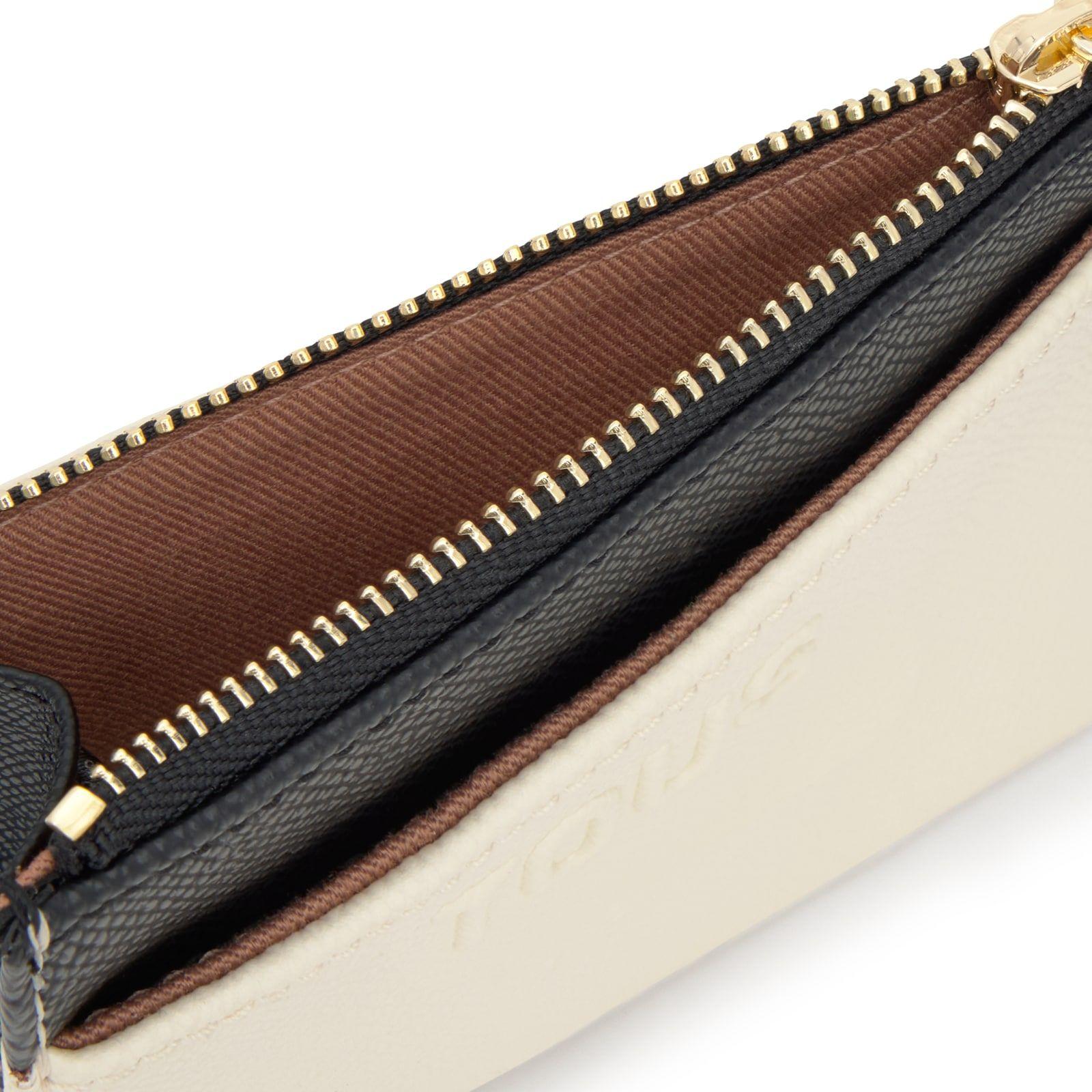 Monedero tarjetero negro Audree Saffiano-2