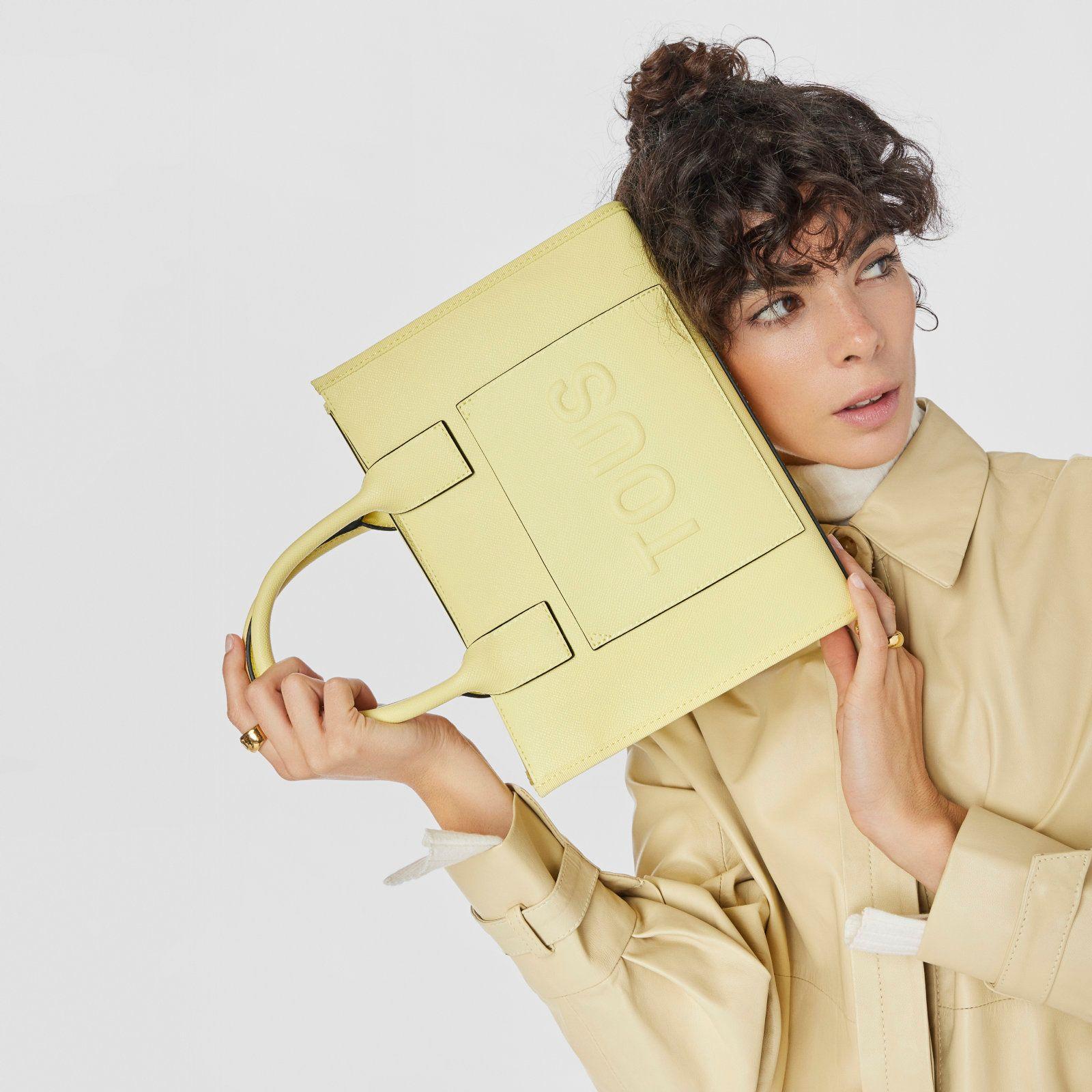 Bolso Shopping mediano Amaya amarillo a Rue Tous-5