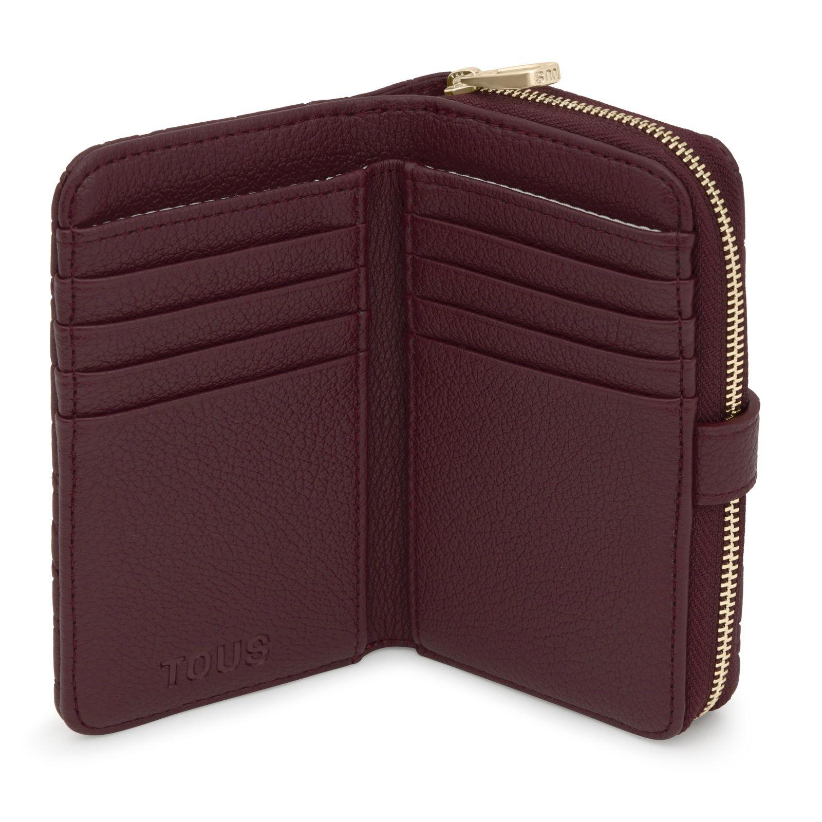 Billetera burdeos Bridge Puffy bear-2