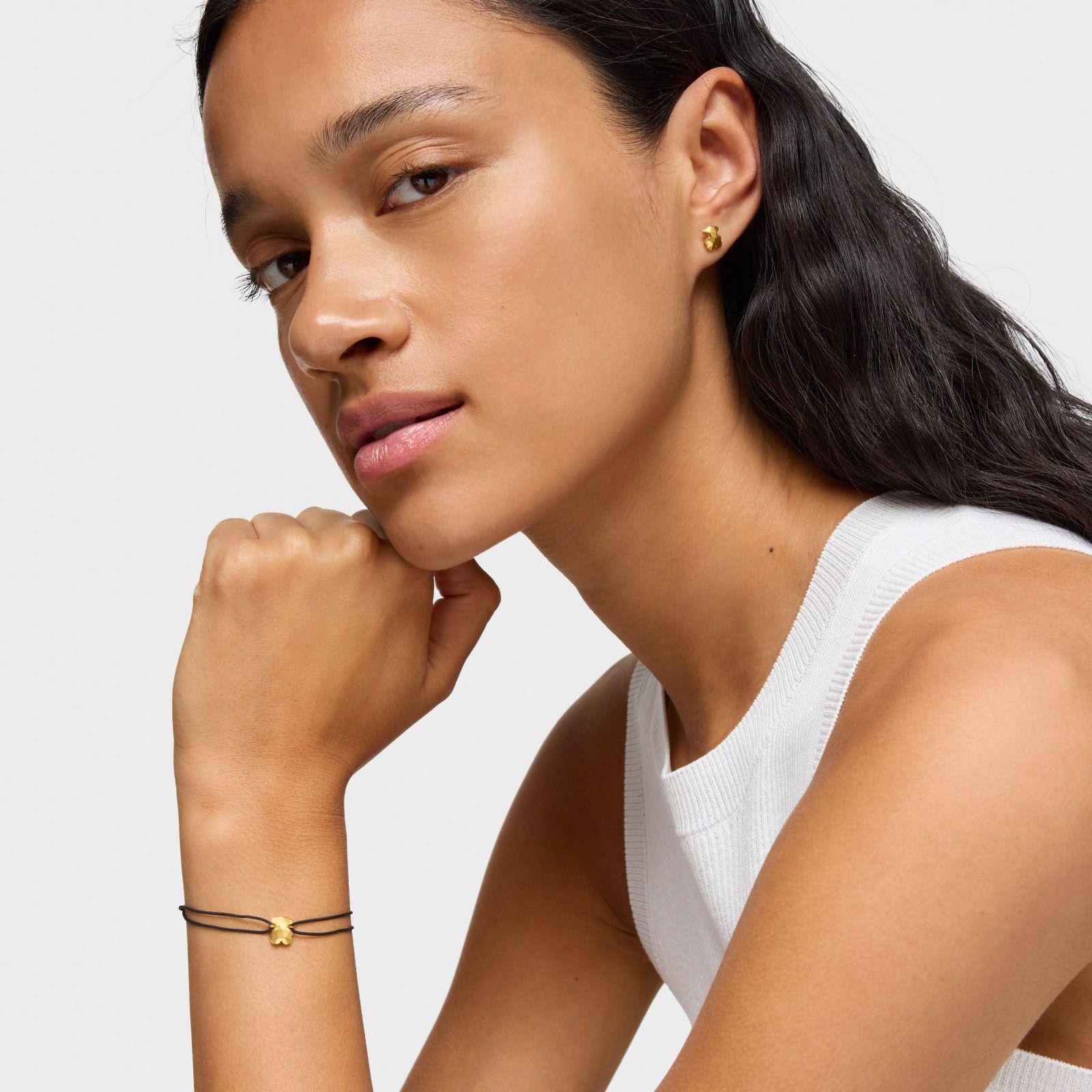 Pulsera bicolor de nylon motivo oso Icon Metal-3