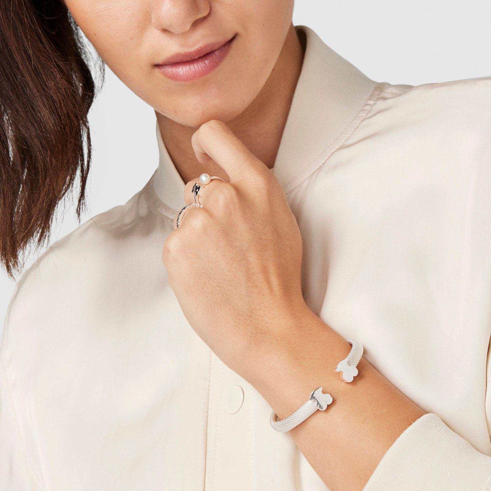 Esclava Mesh de Plata-4