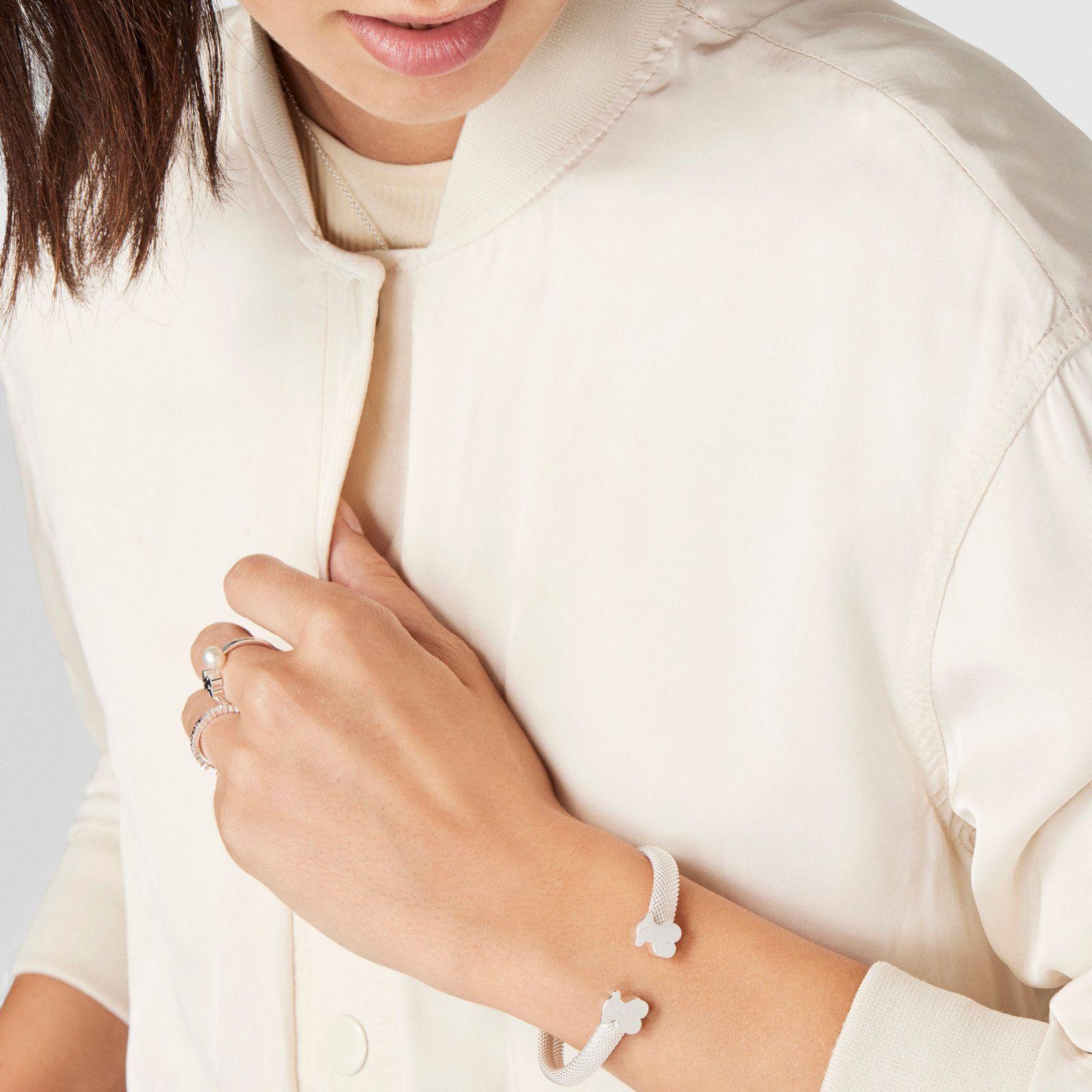 Esclava Mesh de Plata-5