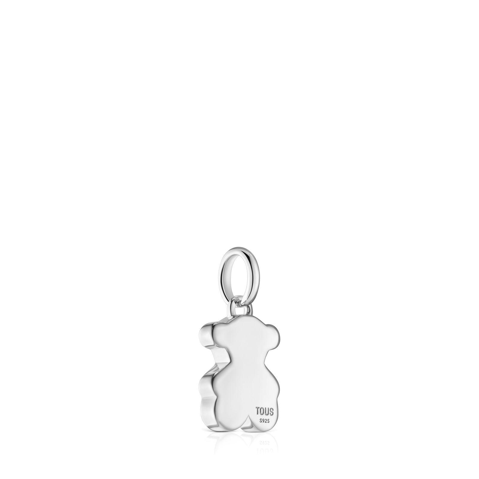 Colgante pequeño oso de plata 12 mm Sweet Dolls-2