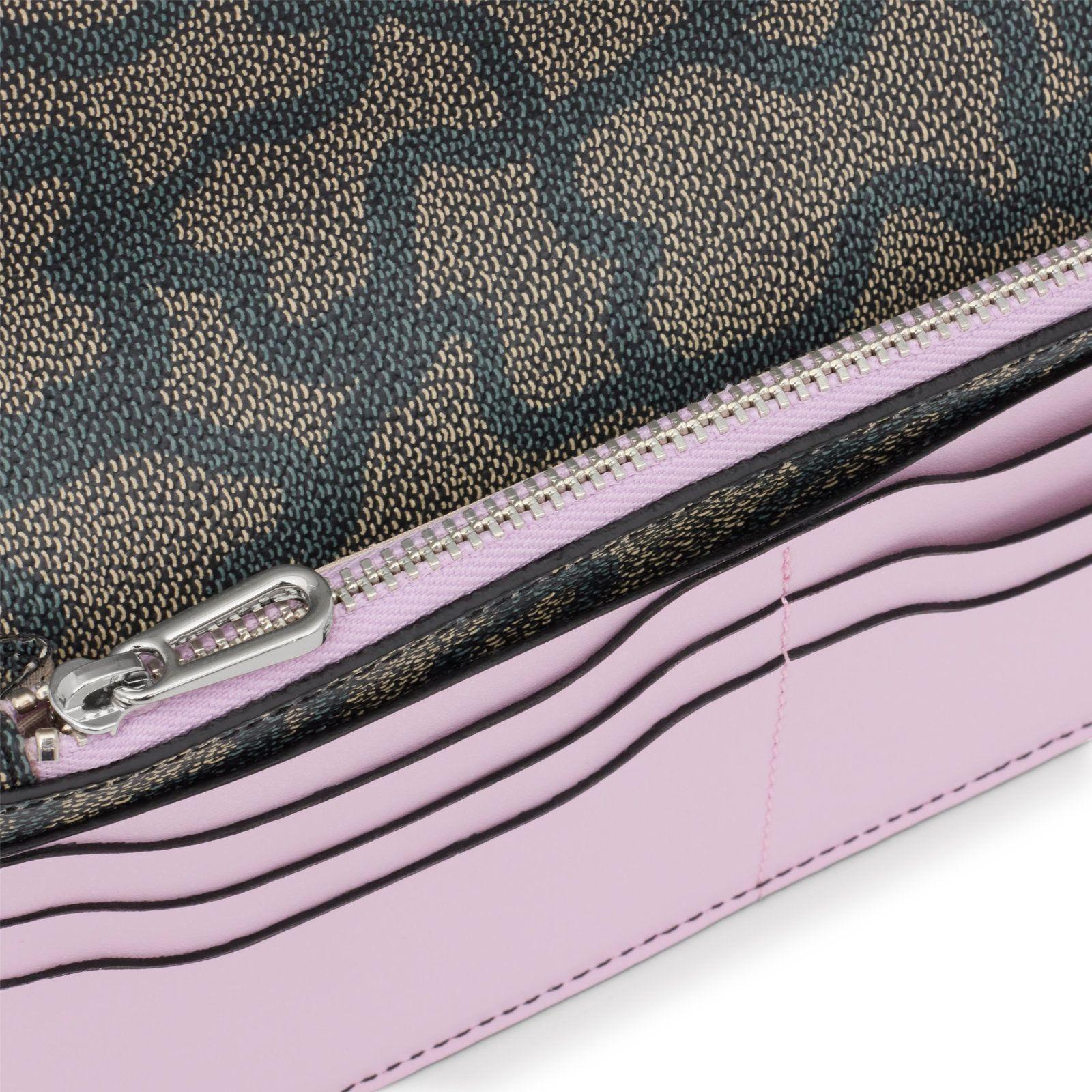 Billetera Flat mediana negra y malva Kaos Legacy Tous-2