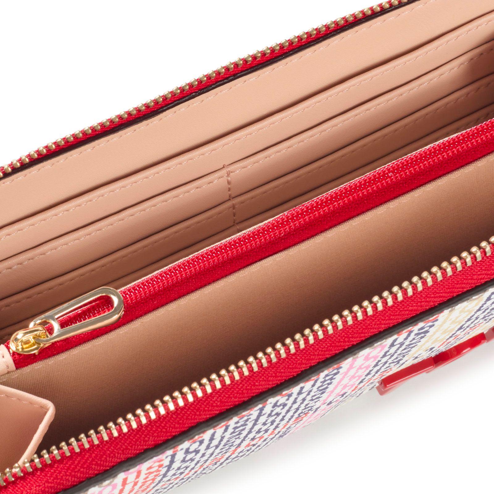 Billetera beige y roja TOUS Cecilia-2