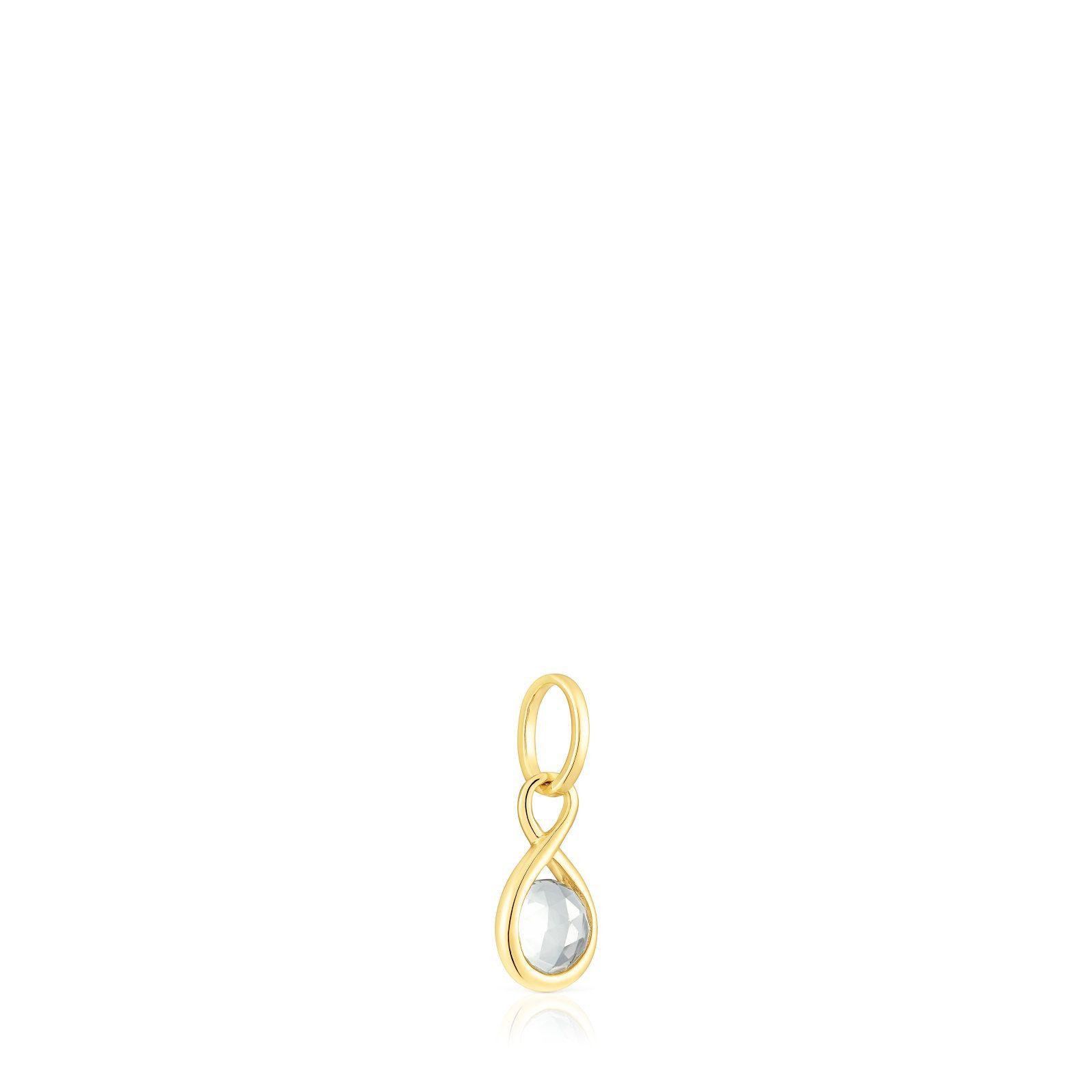 Colgante de plata vermeil y prasolita Alma Motif-1
