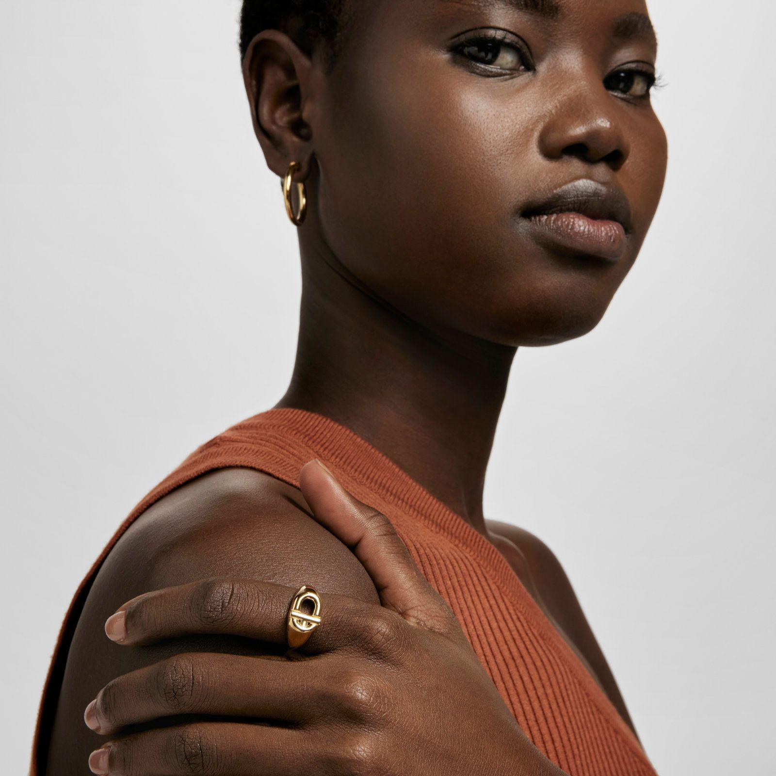 Sello con baño de oro 18 kt sobre plata TOUS MANIFESTO-4