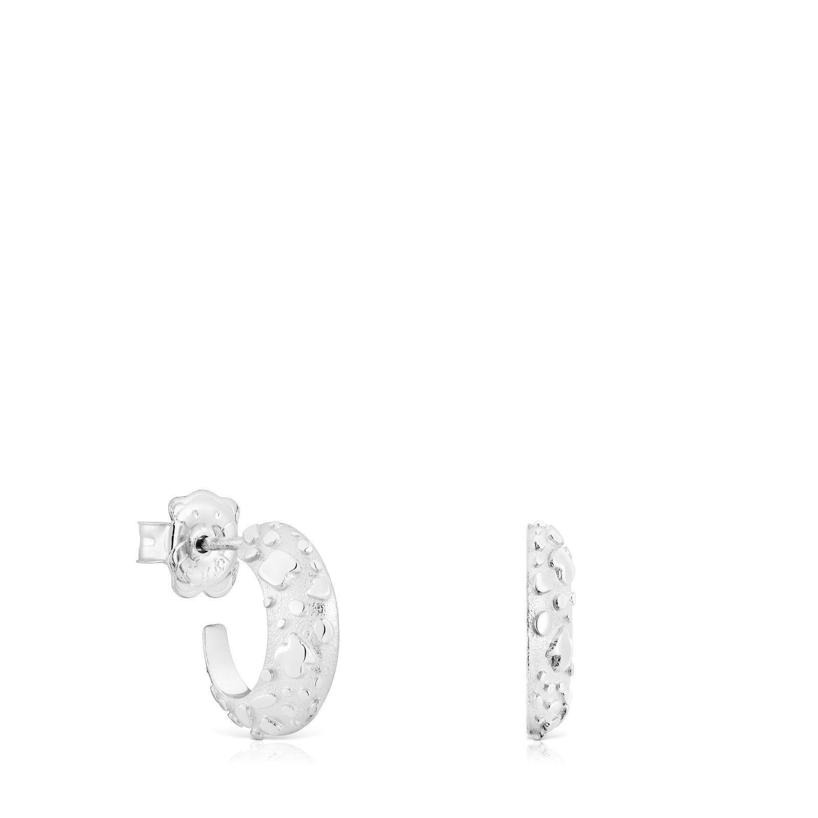 Pendientes aro de plata Dybe -0