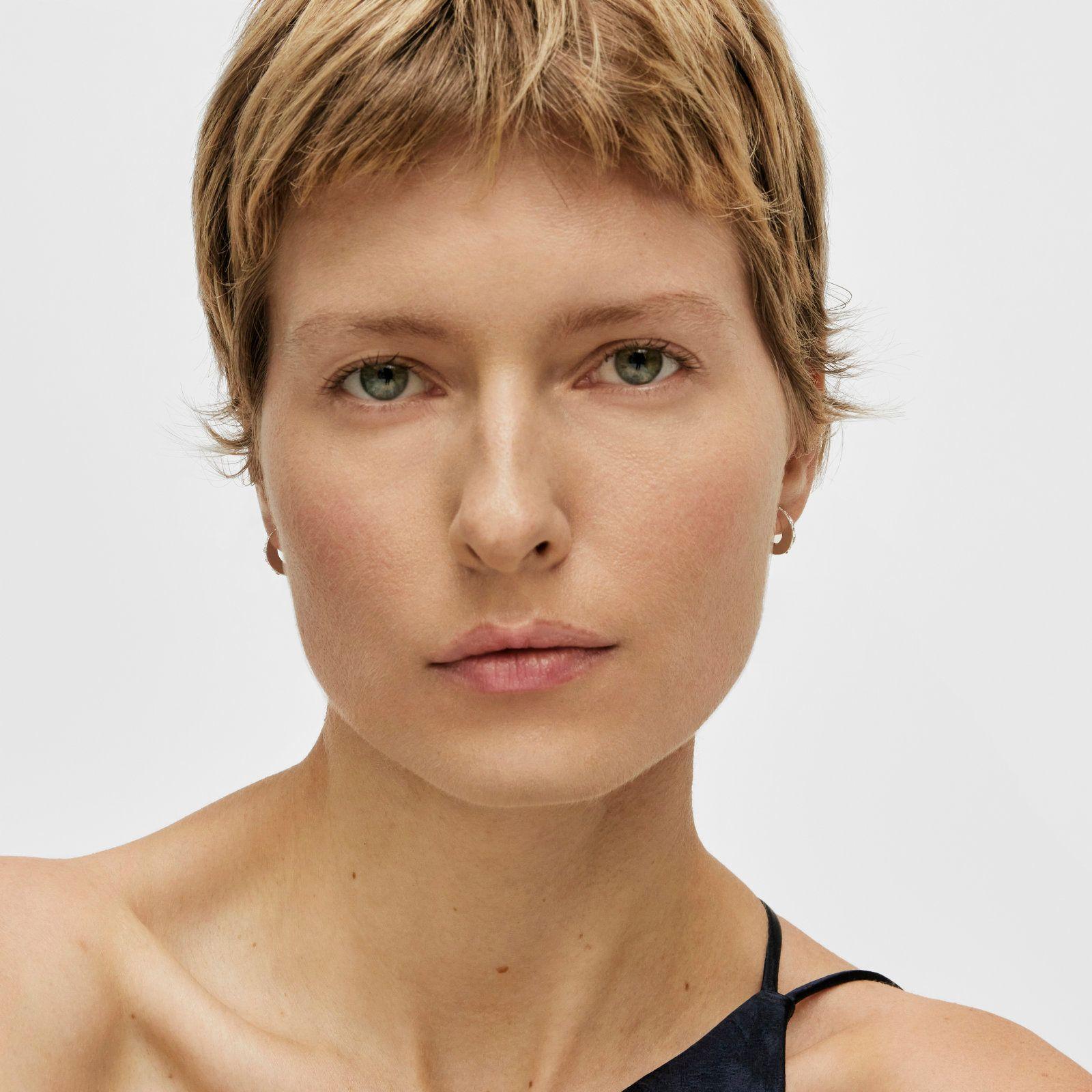 Pendientes aro de plata Dybe -4