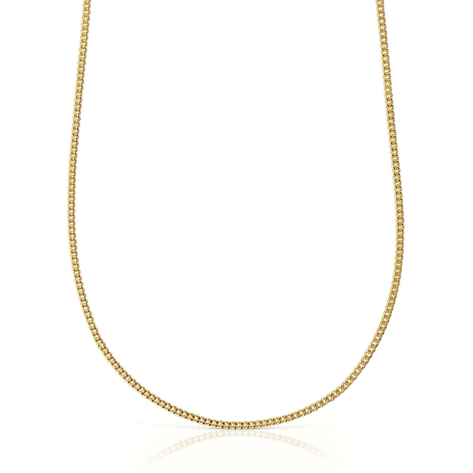 Cadena con baño de oro de 18 kt sobre plata cordón, 60 cm-0