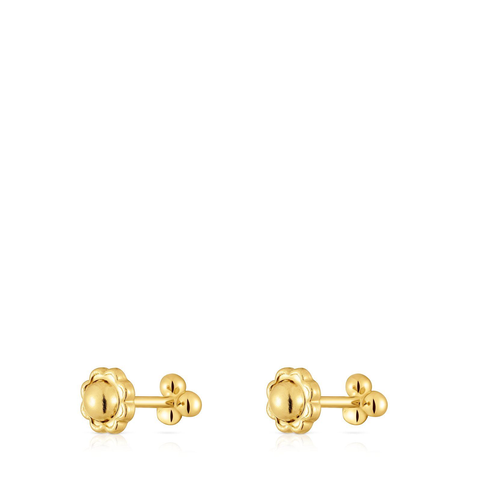 Pendientes de oro motivos 4 mm Basics-2