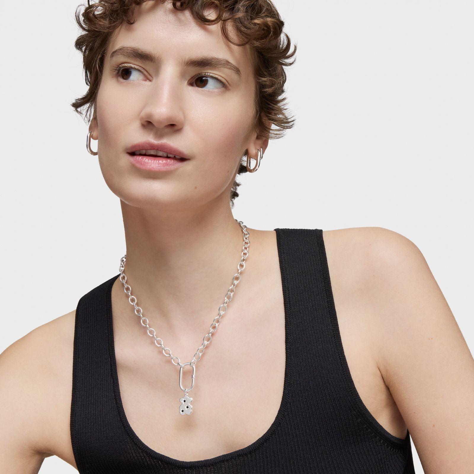 Colgante oso de plata y espinelas Sweet Dolls-3