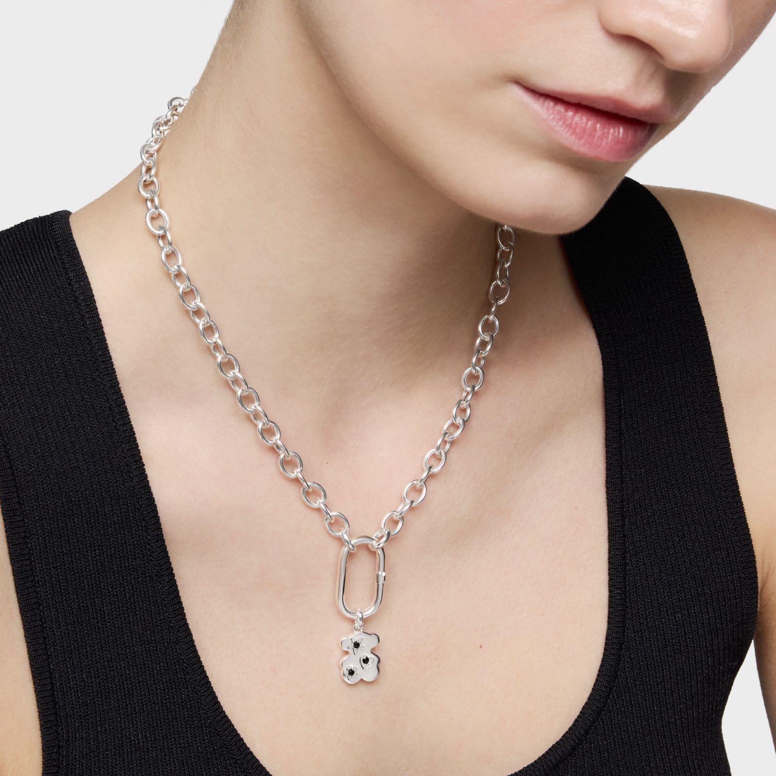 Colgante oso de plata y espinelas Sweet Dolls-5