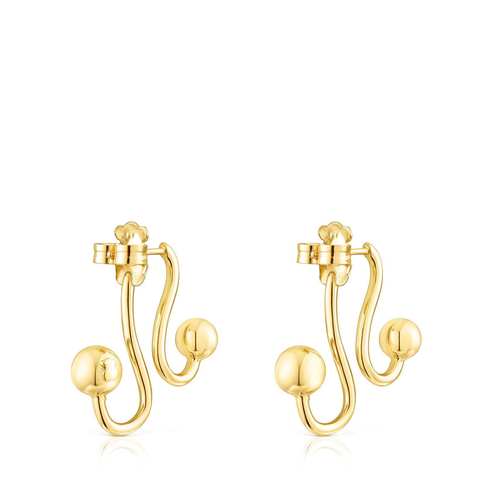 Aros de plata vermeil Plump Tous-2