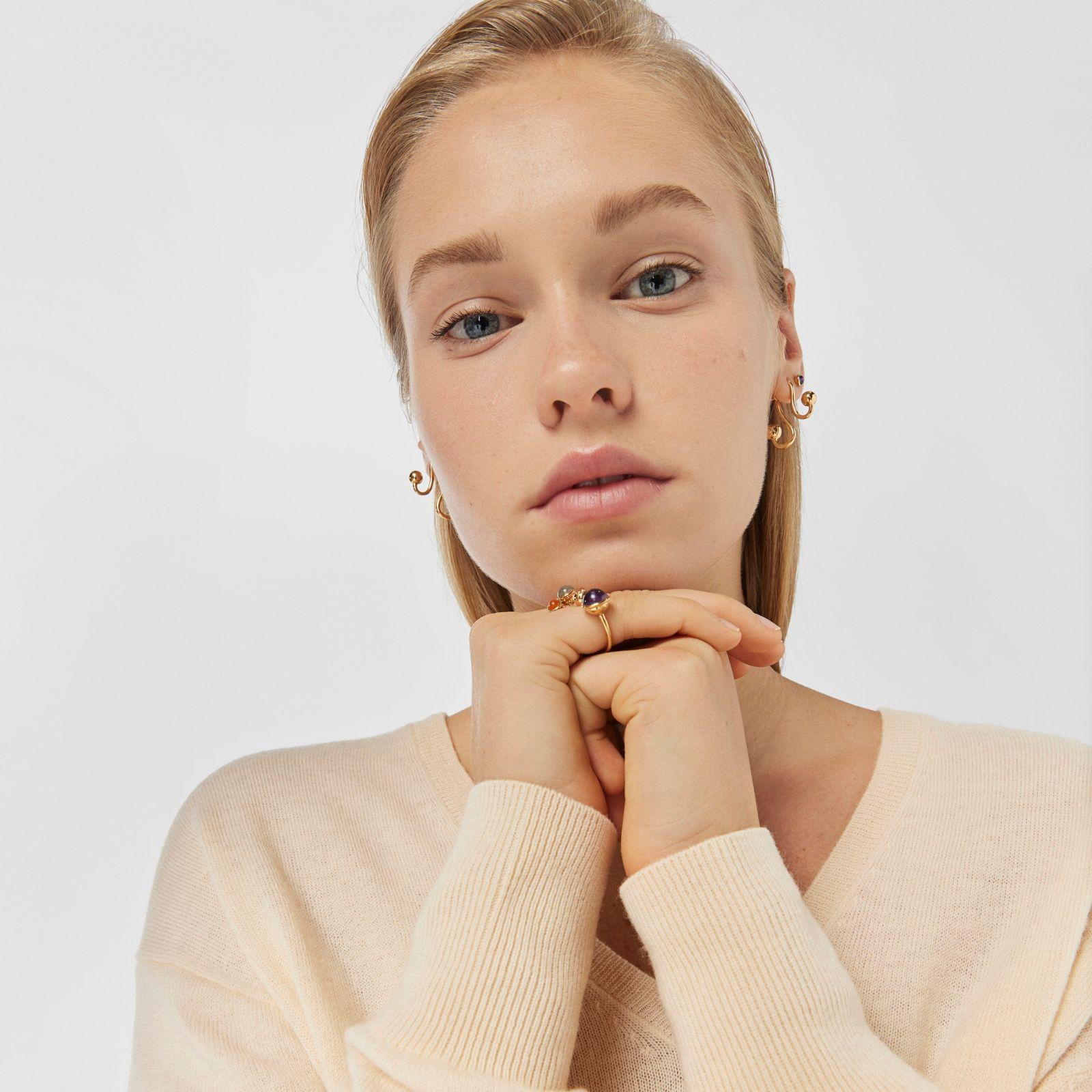 Aros de plata vermeil Plump Tous-4