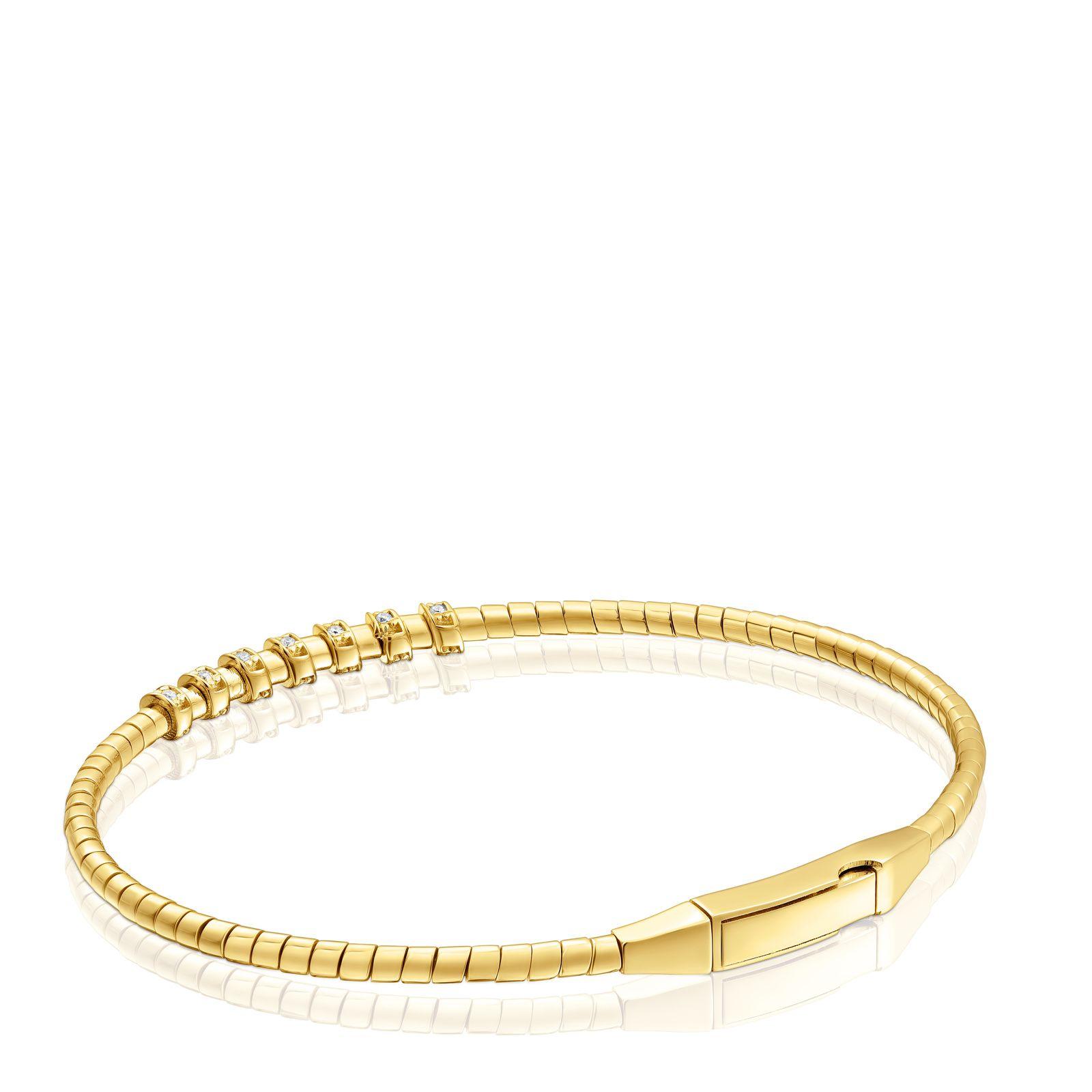 Pulsera esclava de oro y diamantes TOUS Basics-2