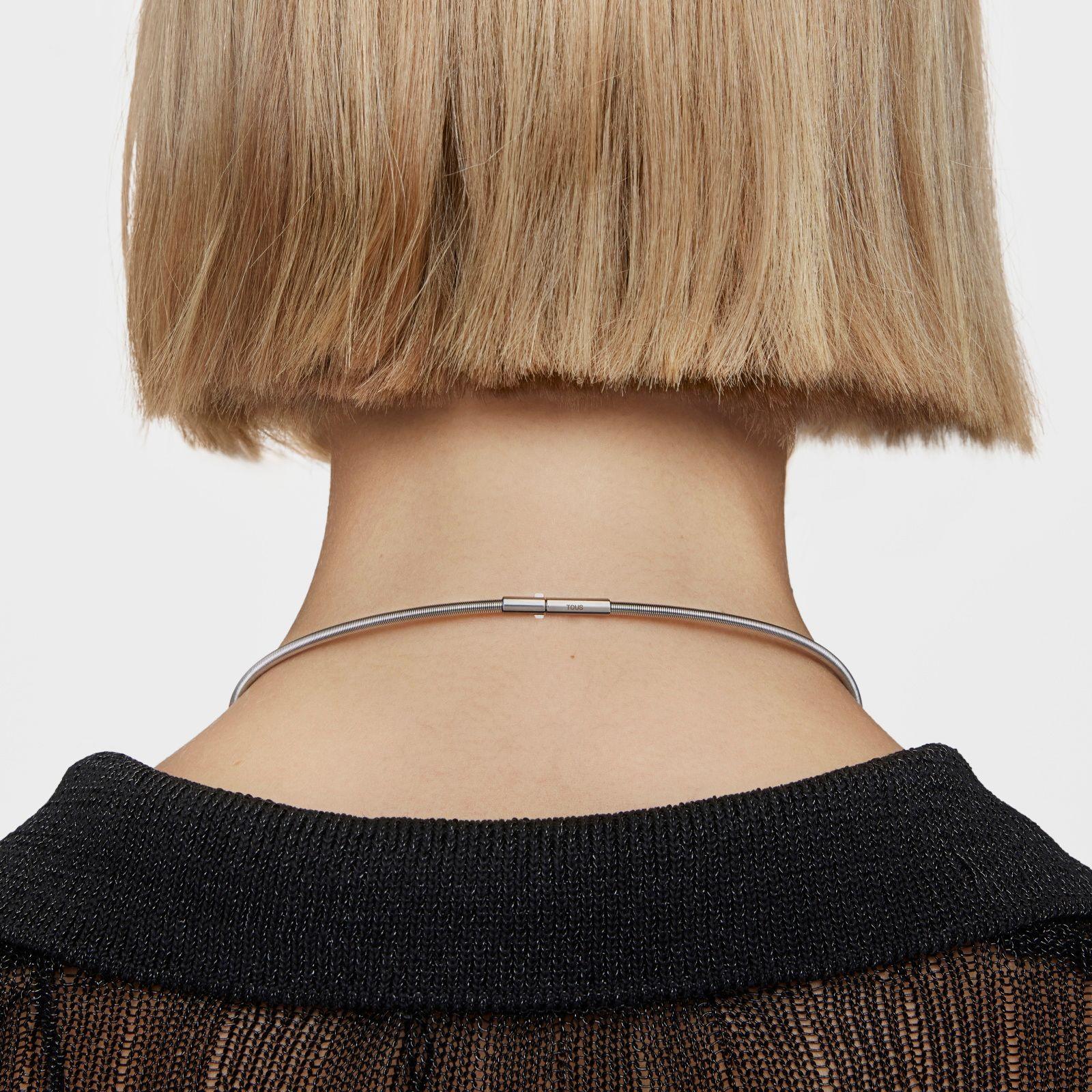 Collar de acero 3 mm Mesh Tube-4