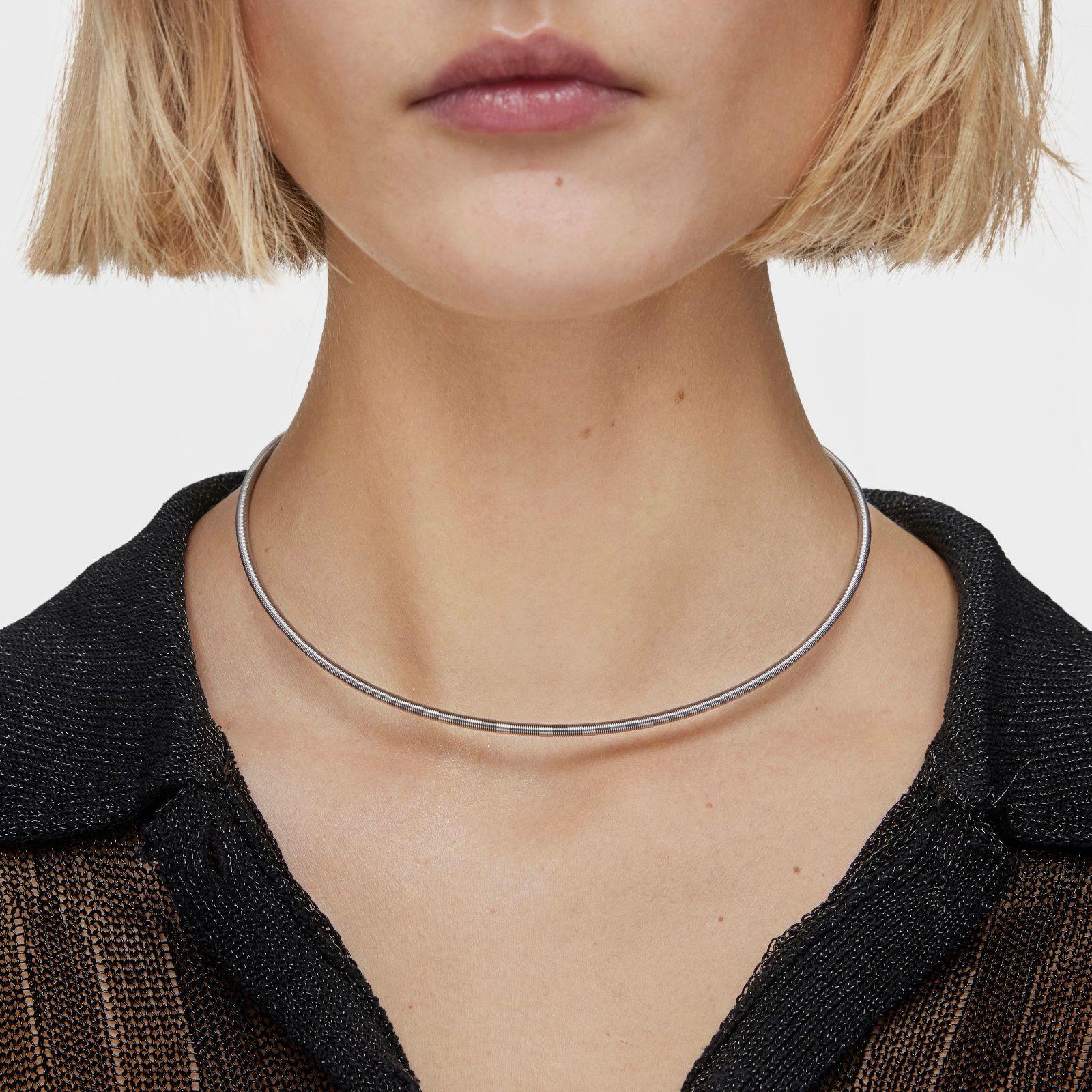 Collar de acero 3 mm Mesh Tube-5