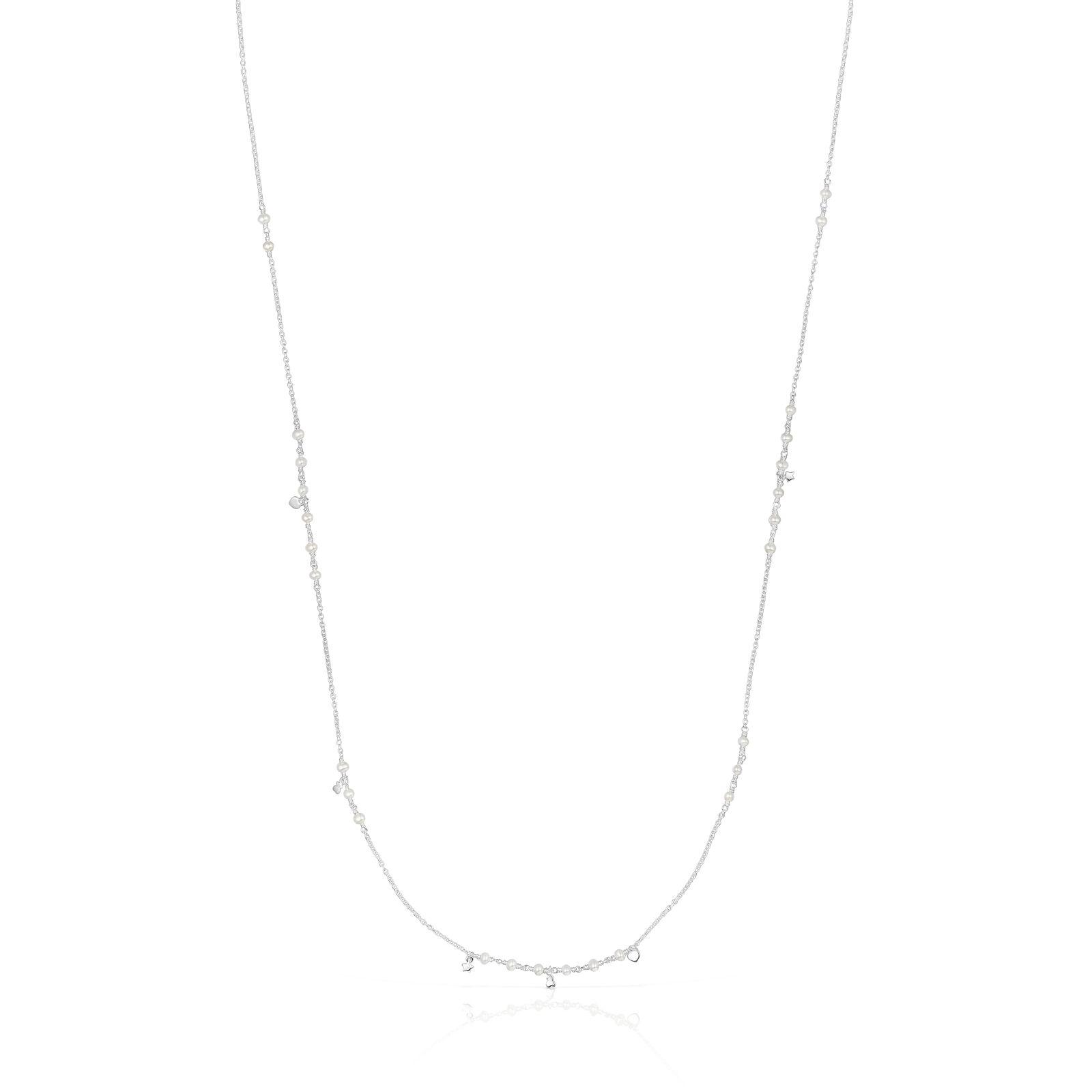 Collar de plata y perlas con motivos TOUS Cool Joy-0