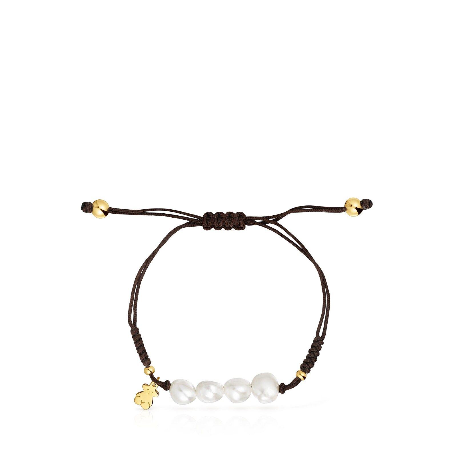 Pulsera baño de oro 18 kt y perlas cultivadas TOUS Nudos-2