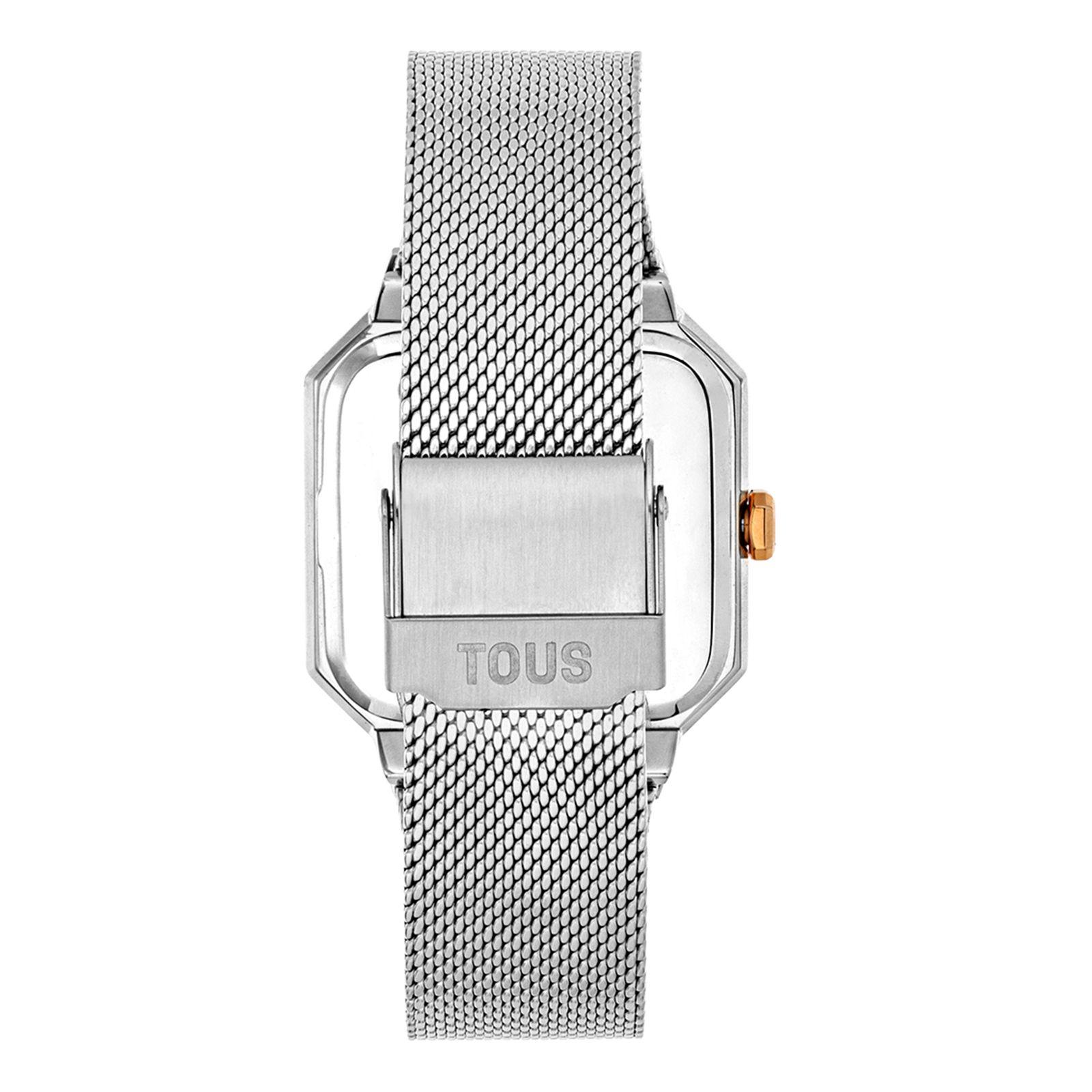Reloj analógico con acero IPRG rosa y brazalete de acero-2