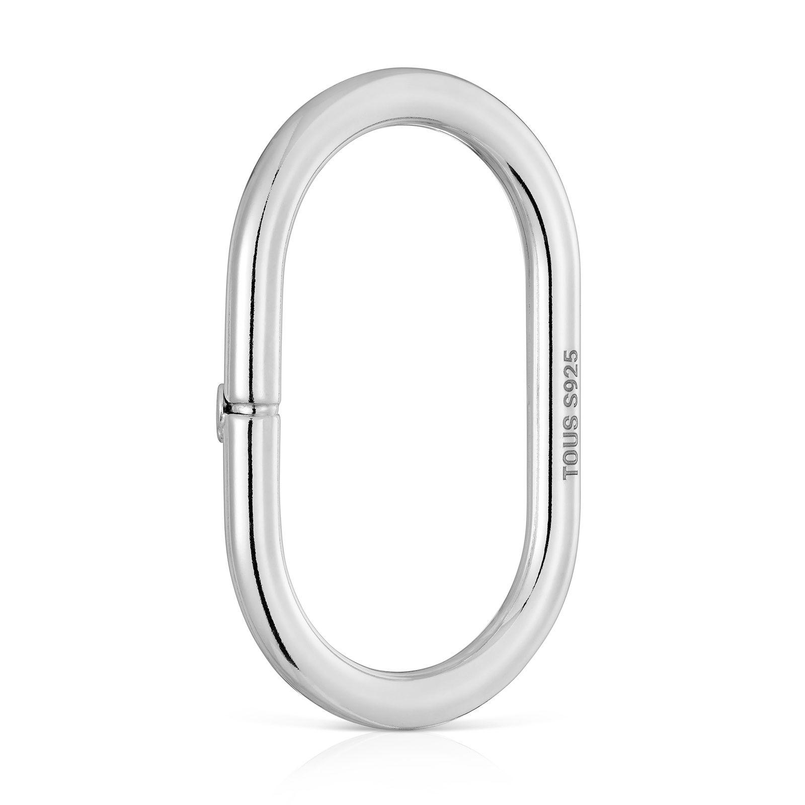 Anilla de plata 45 mm Hold Oval-2