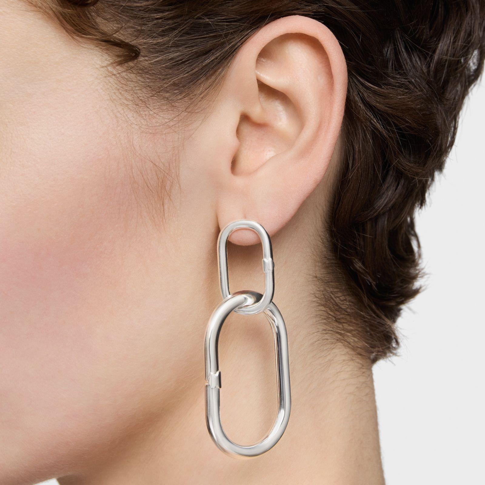 Anilla de plata 45 mm Hold Oval-3