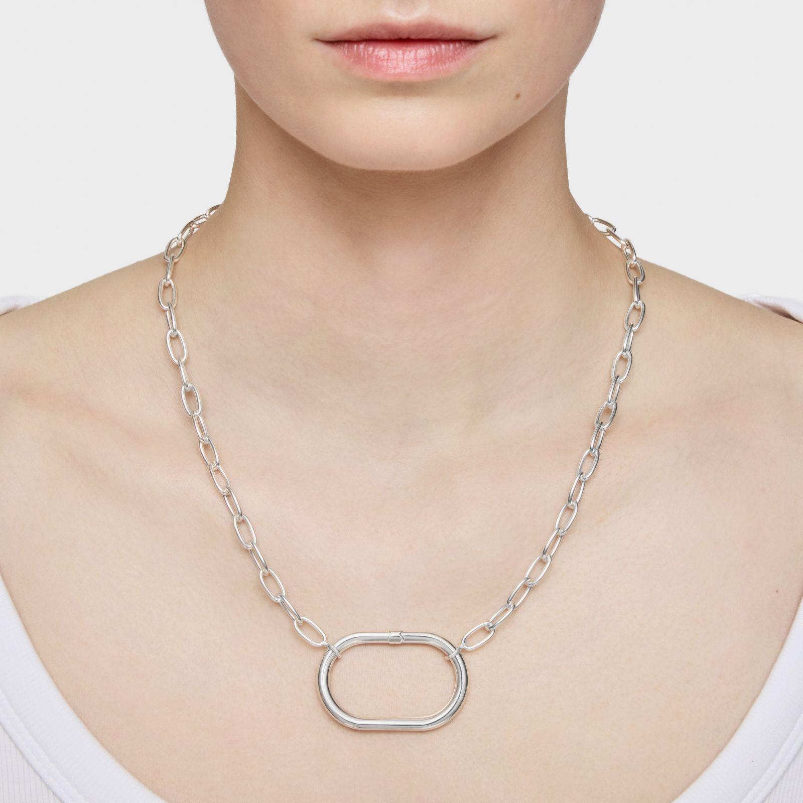 Anilla de plata 45 mm Hold Oval-4