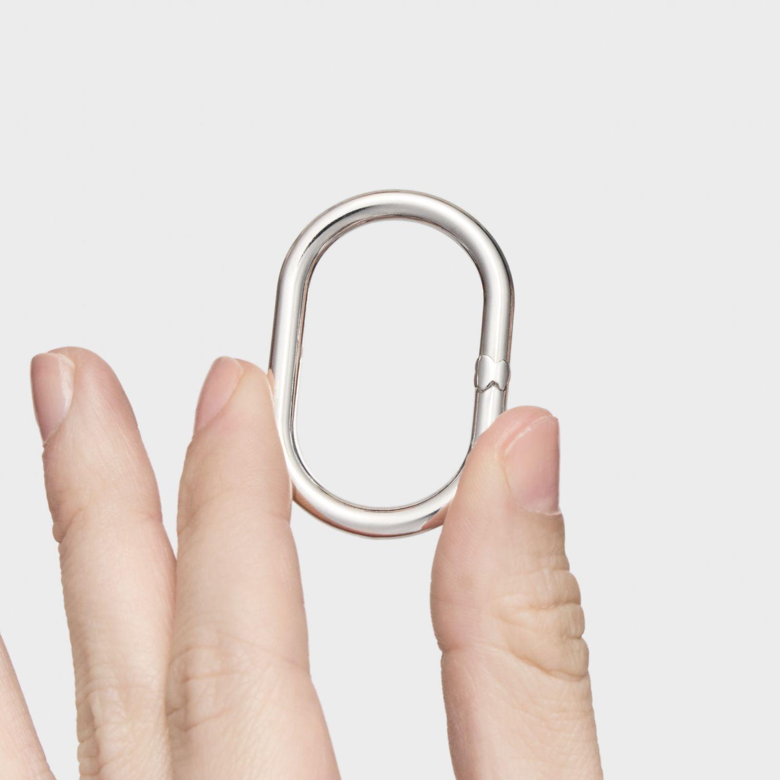 Anilla de plata 45 mm Hold Oval-6