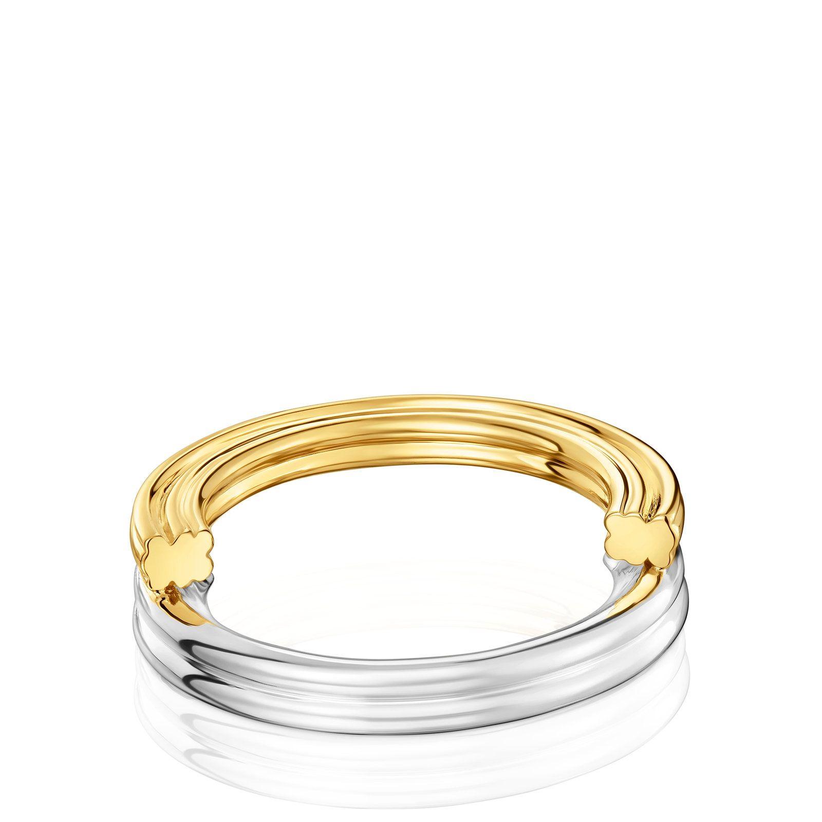 Anillo mediano bicolor y motivos oso TOUS 1950-2