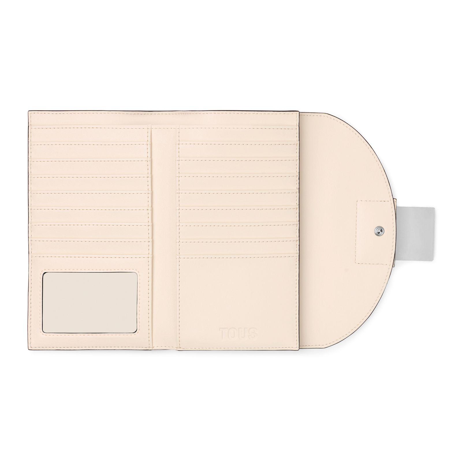 Billetera Flap beige Sylvia Tous-2