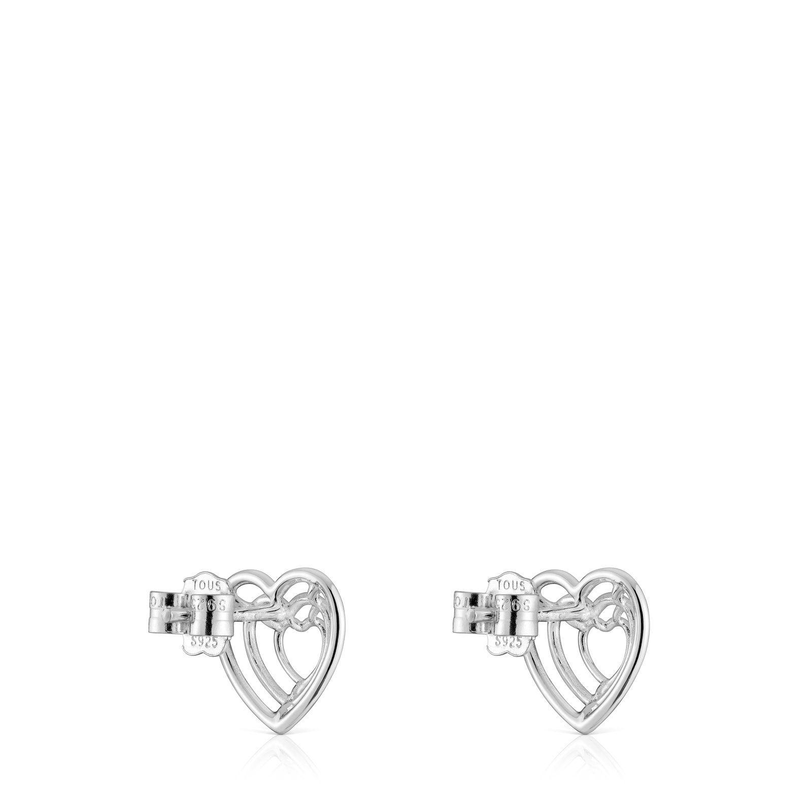 Aros corazón de plata Bickie-2