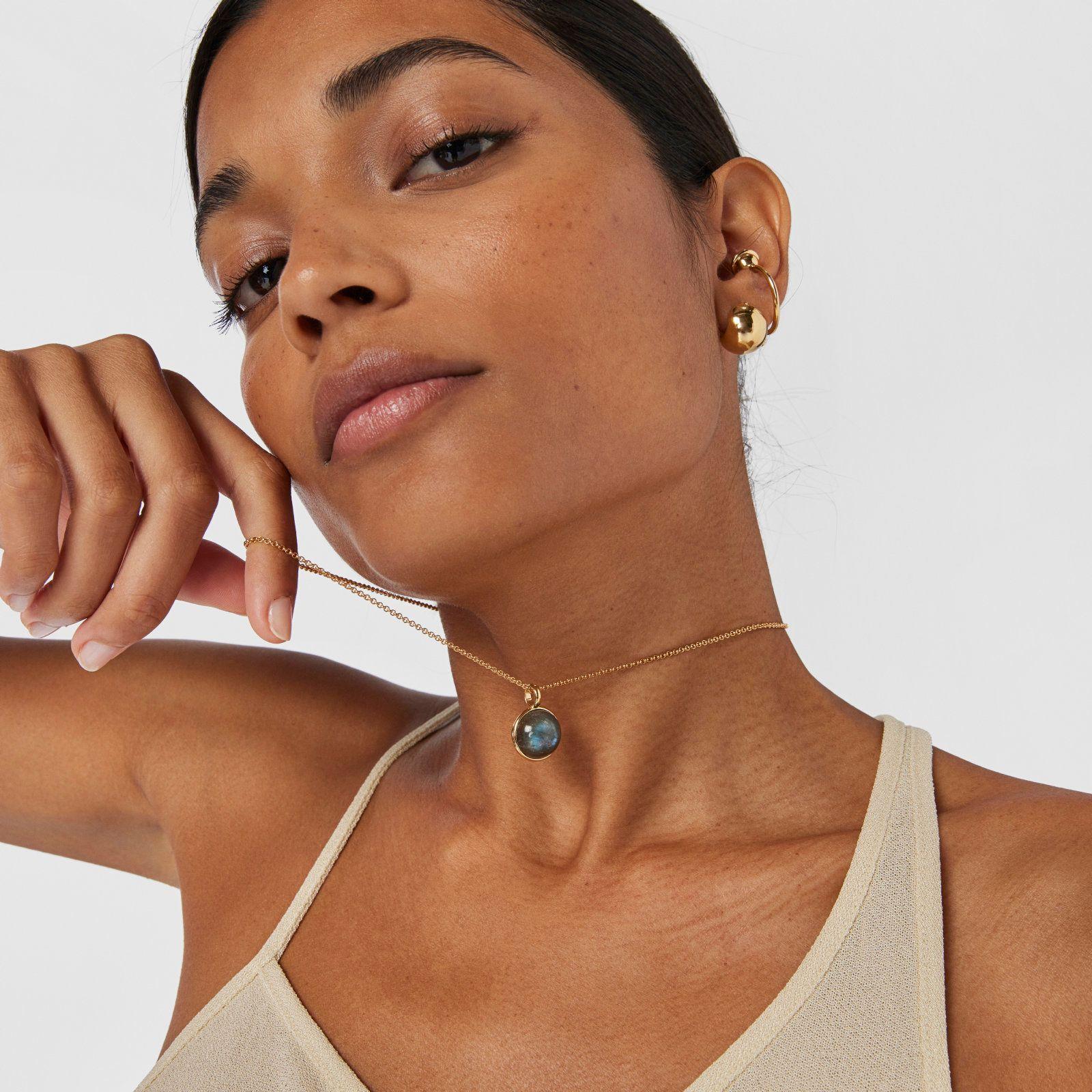 Colgante de plata vermeil y labradorita Plump Tous-3