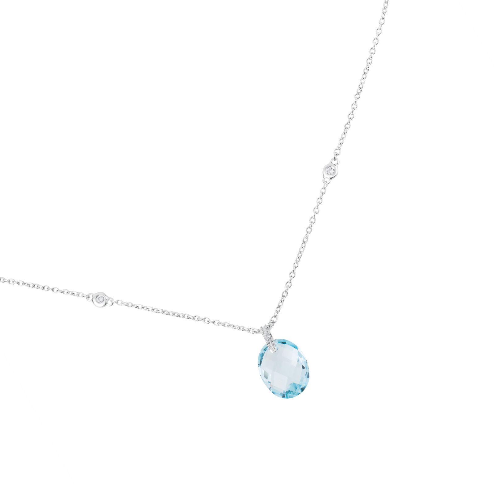 Collar de oro blanco Color Kings-2