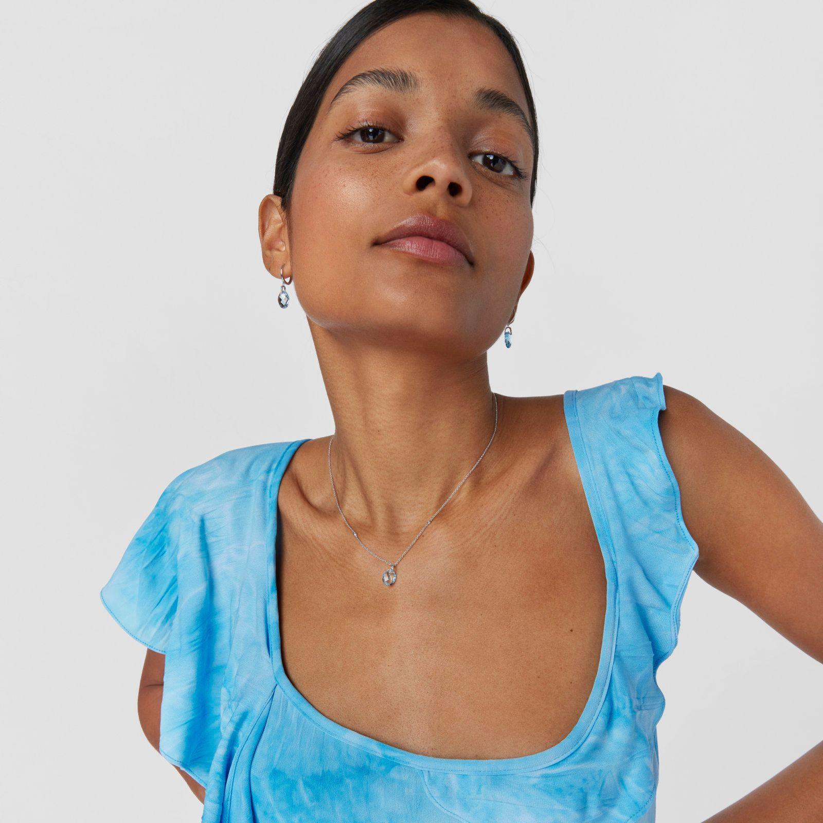 Collar de oro blanco Color Kings-3