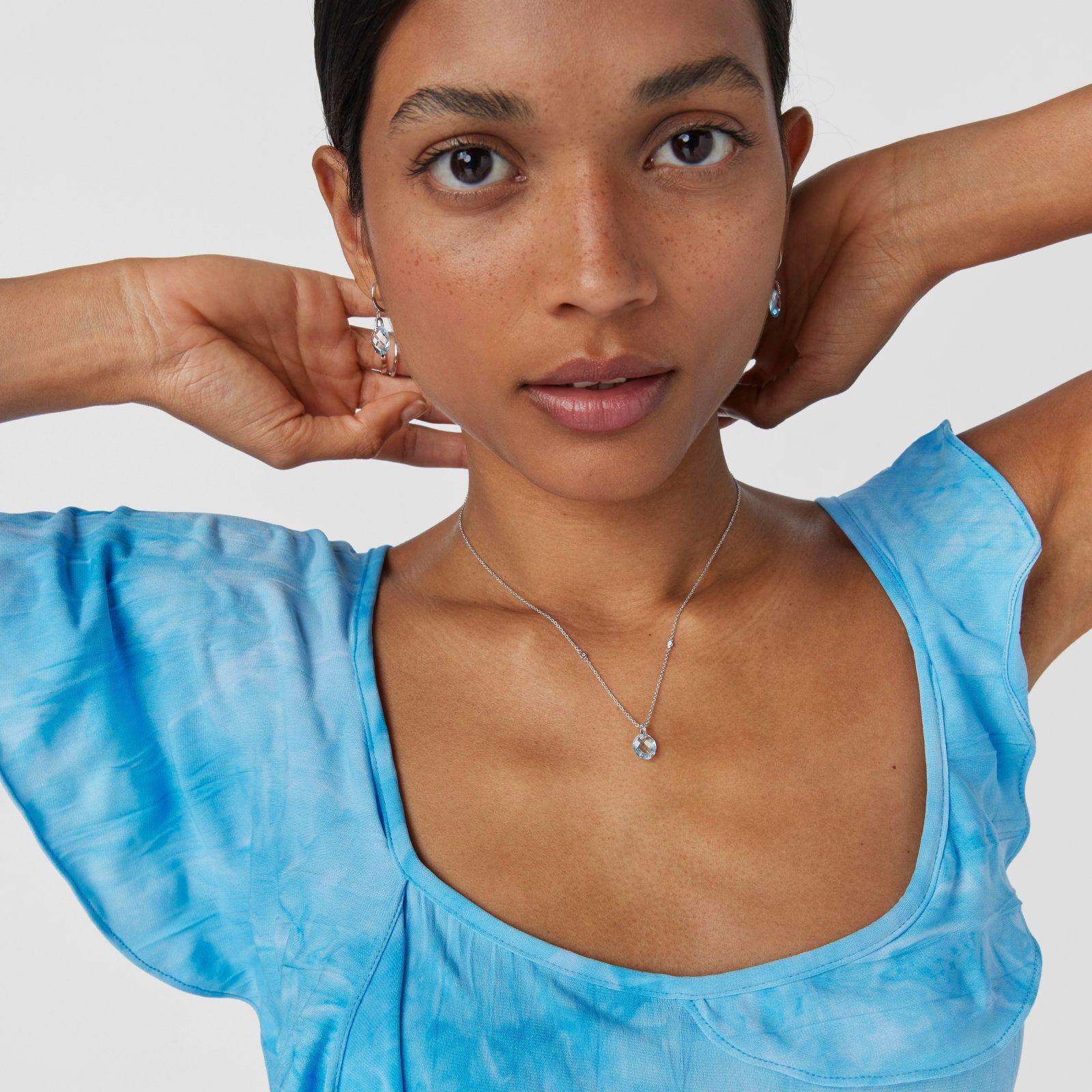 Collar de oro blanco Color Kings-5