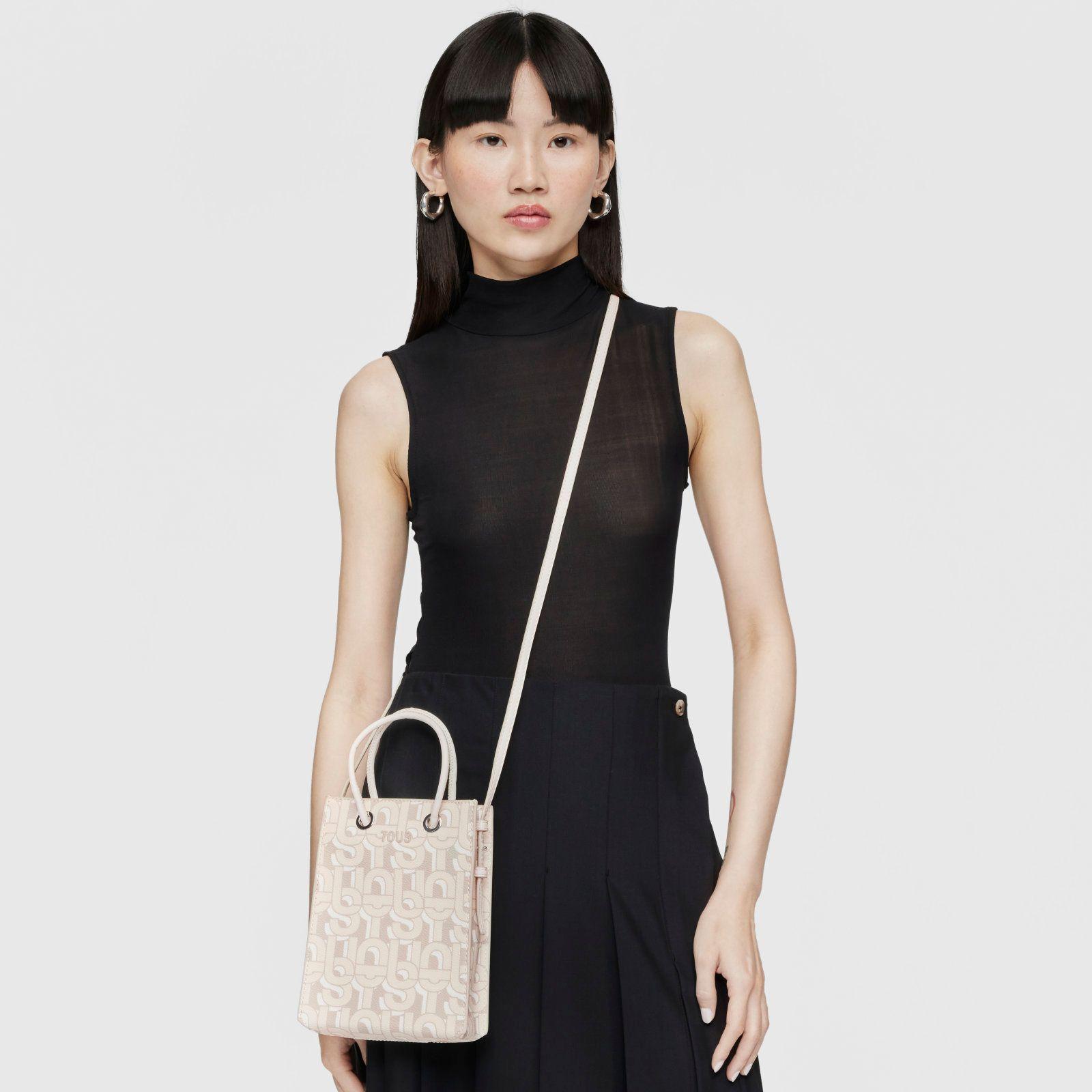 Mini bolso beige TOUS MANIFESTO-3