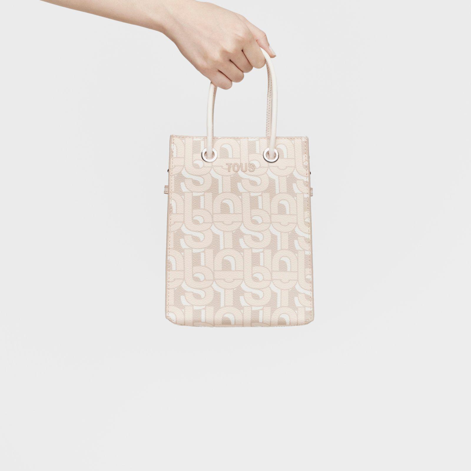 Mini bolso beige TOUS MANIFESTO-5