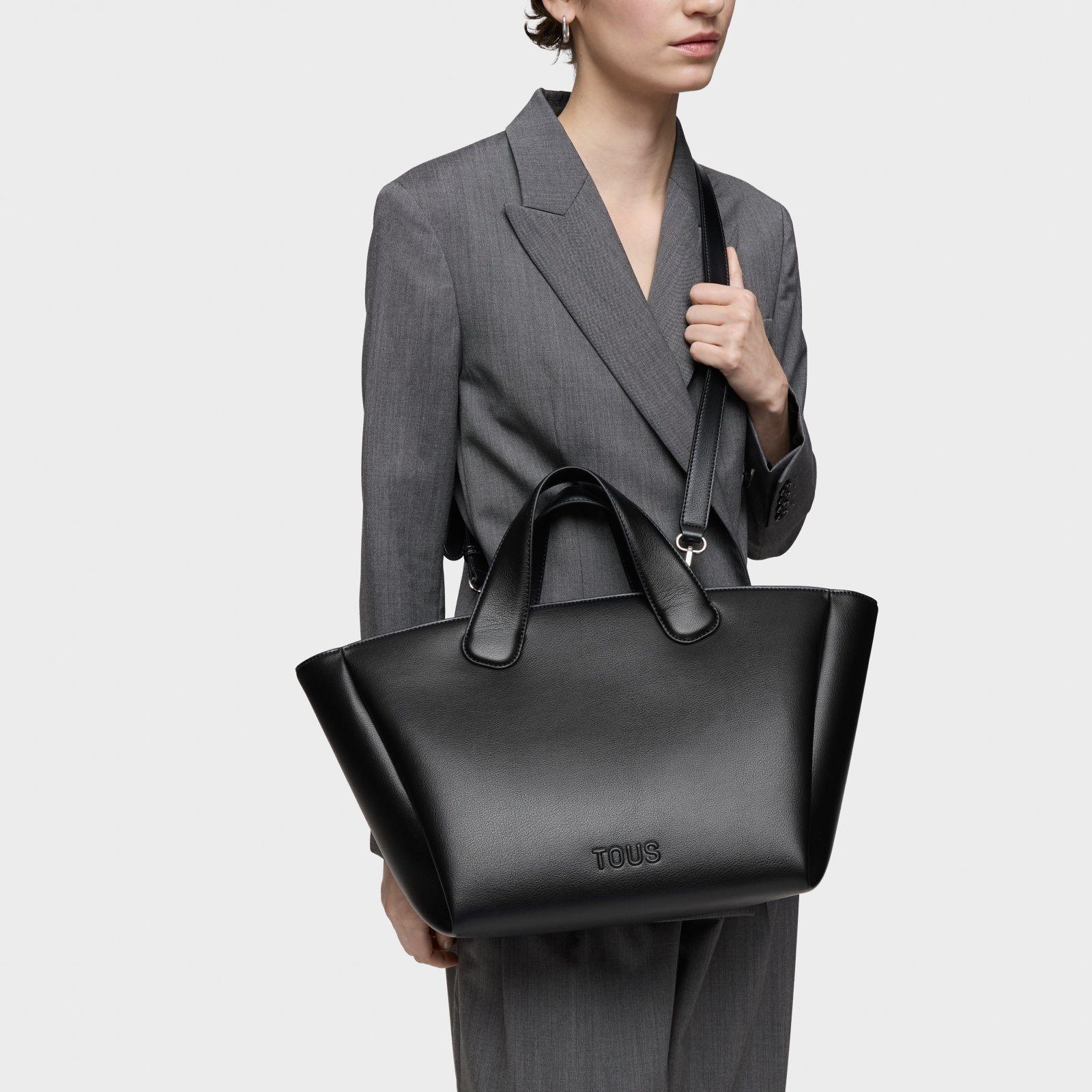 Capazo grande negro TOUS Bloom-3