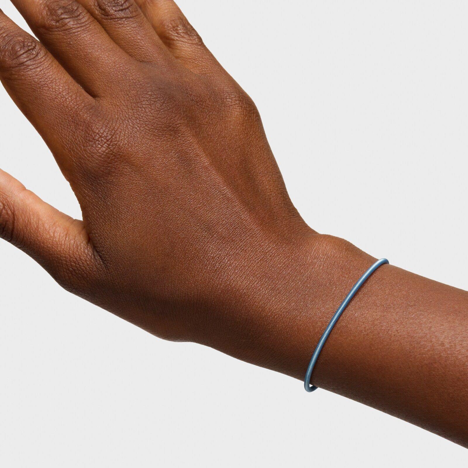 Pulsera de acero turquesa 2 mm TOUS Mesh Tube-6