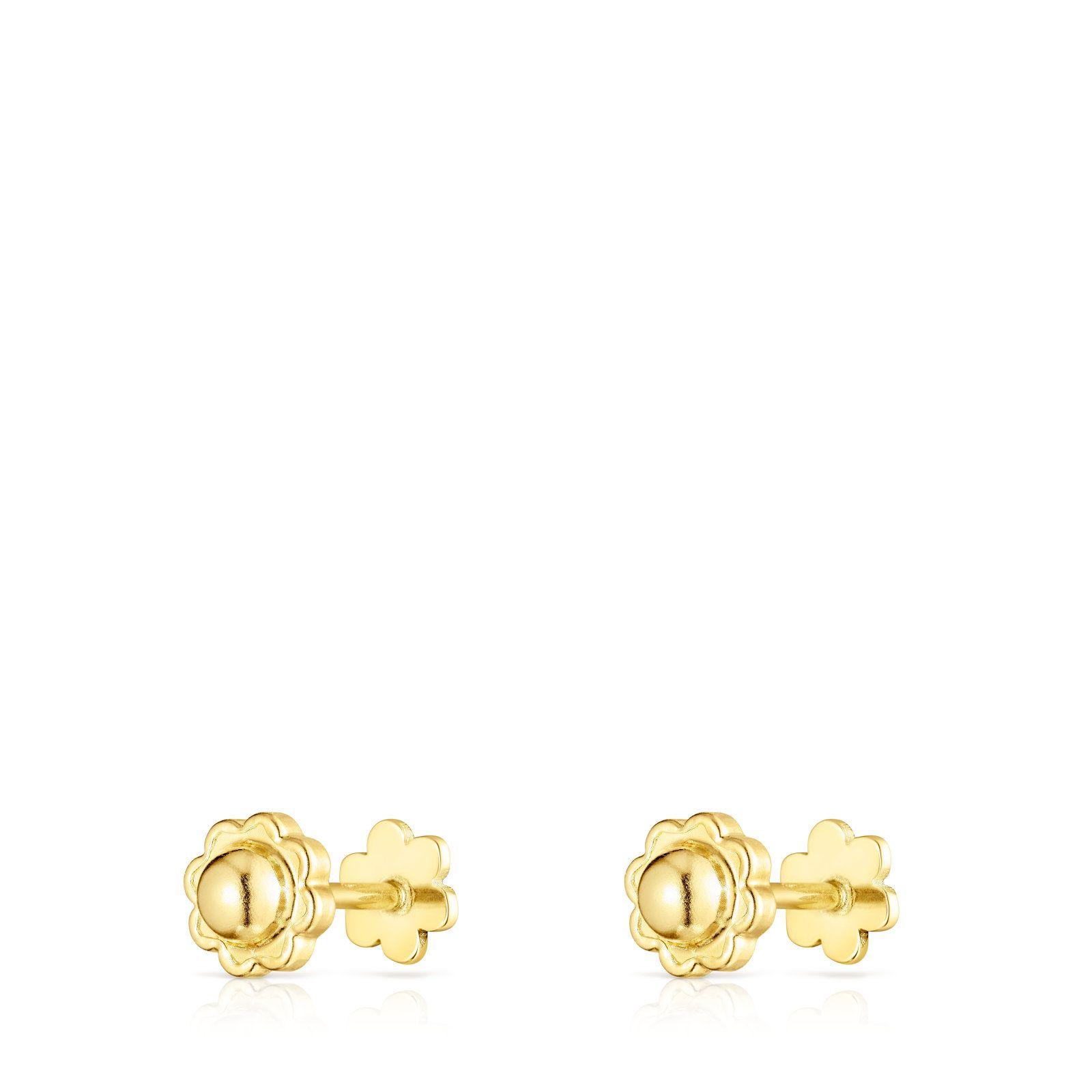 Pendientes flor de oro TOUS Basics-2