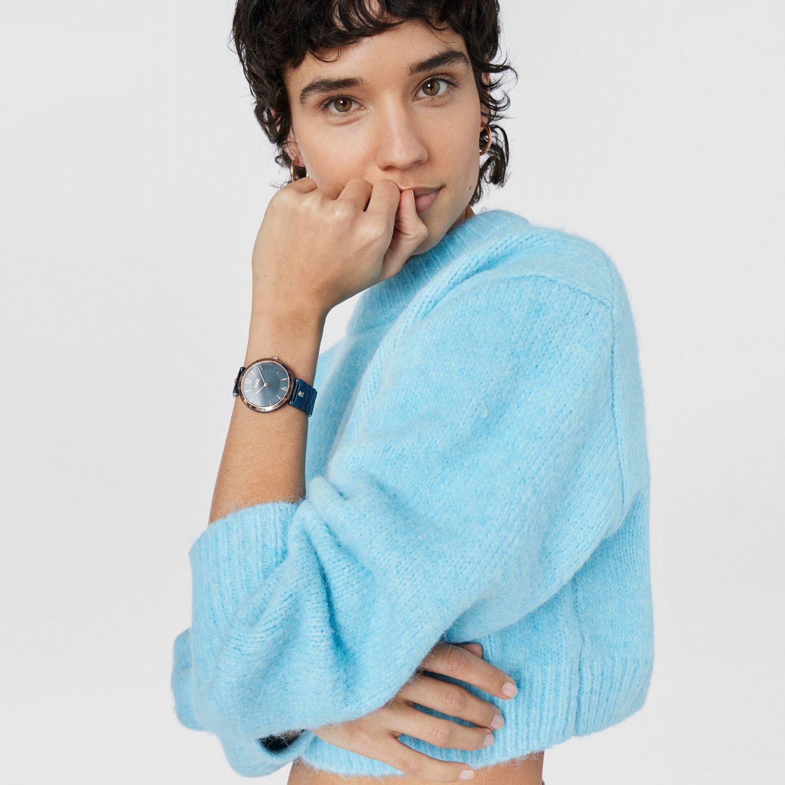 Reloj analógico S-Band acero IP azul y acero IPRG-3