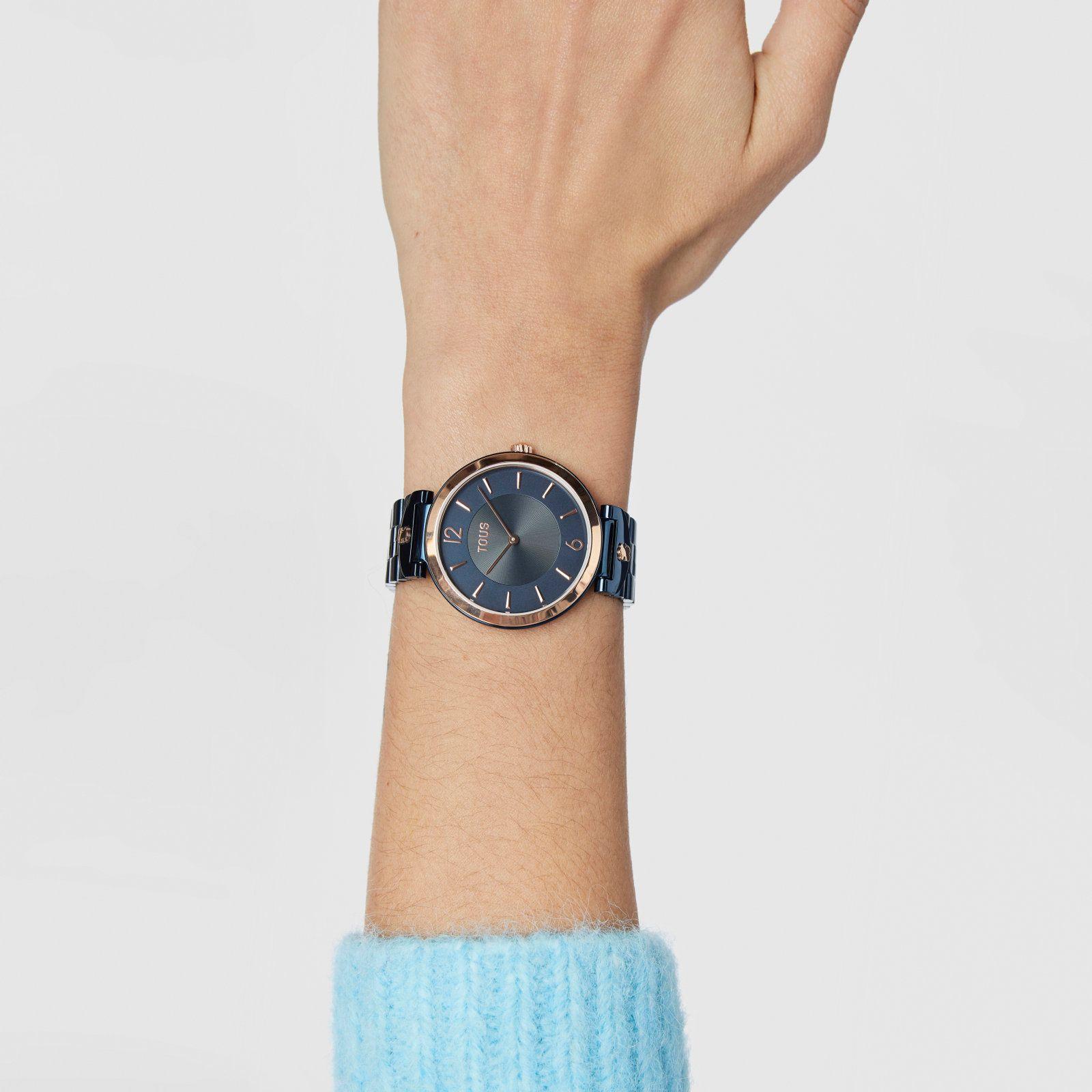 Reloj analógico S-Band acero IP azul y acero IPRG-5