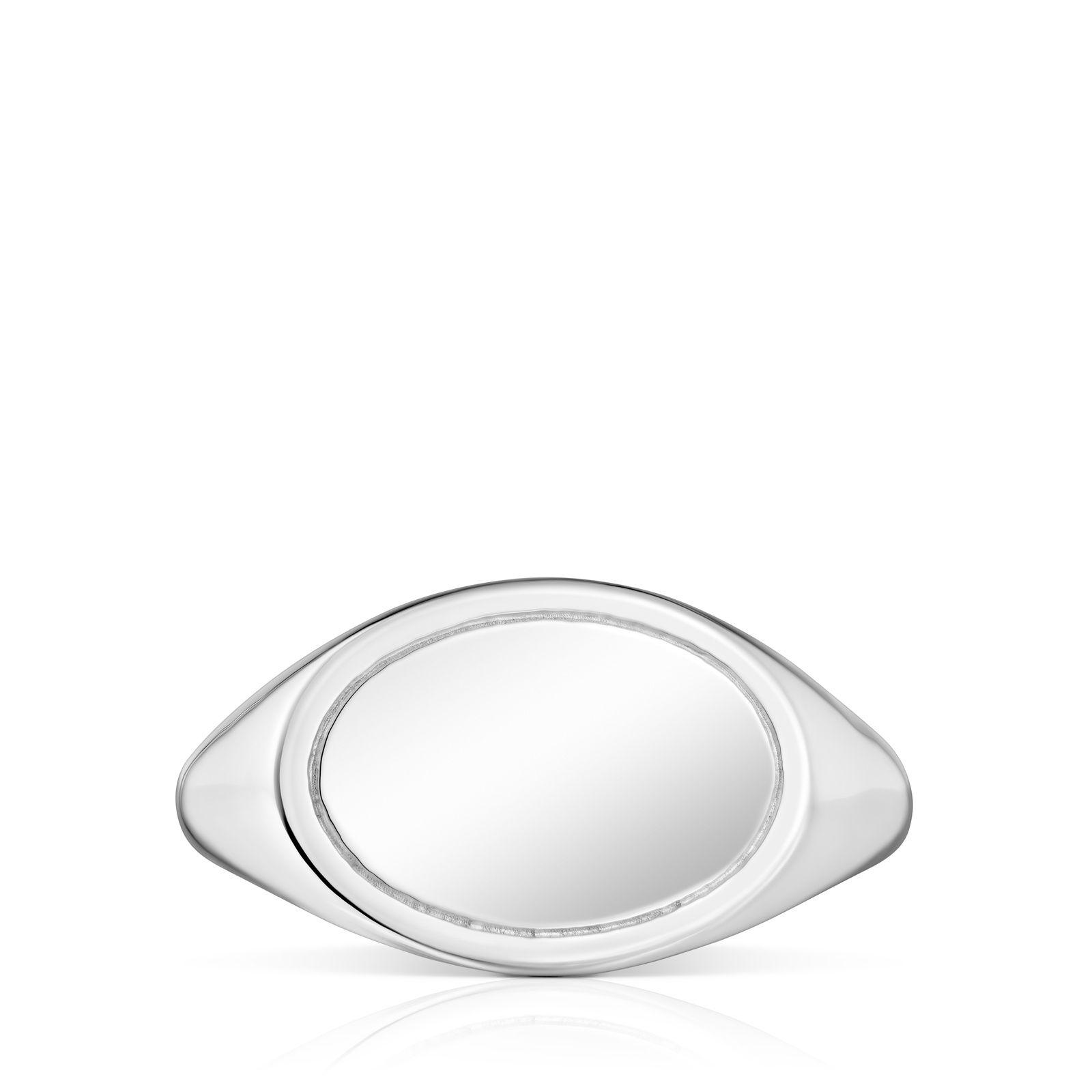 Anillo sello de plata 14 mm TOUS Basics-3