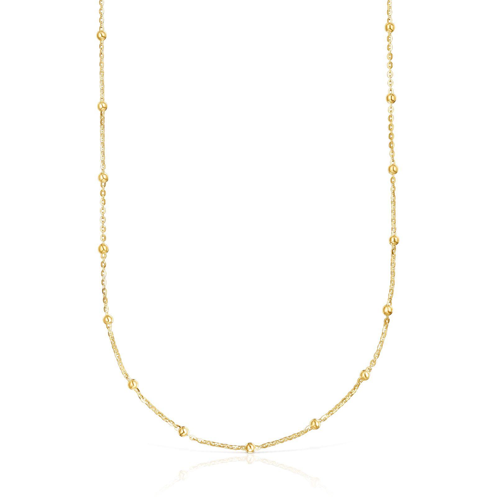 Gargantilla de plata vermeil bolas intercaladas TOUS Basics-0